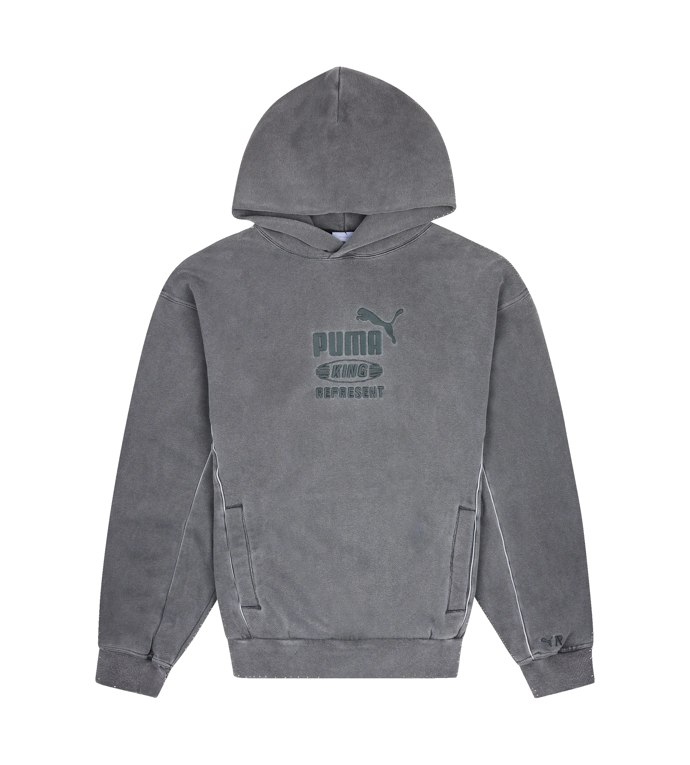 Represent X Puma Hoodie in Flat Dark Gray sold by FOUR Amsterdam