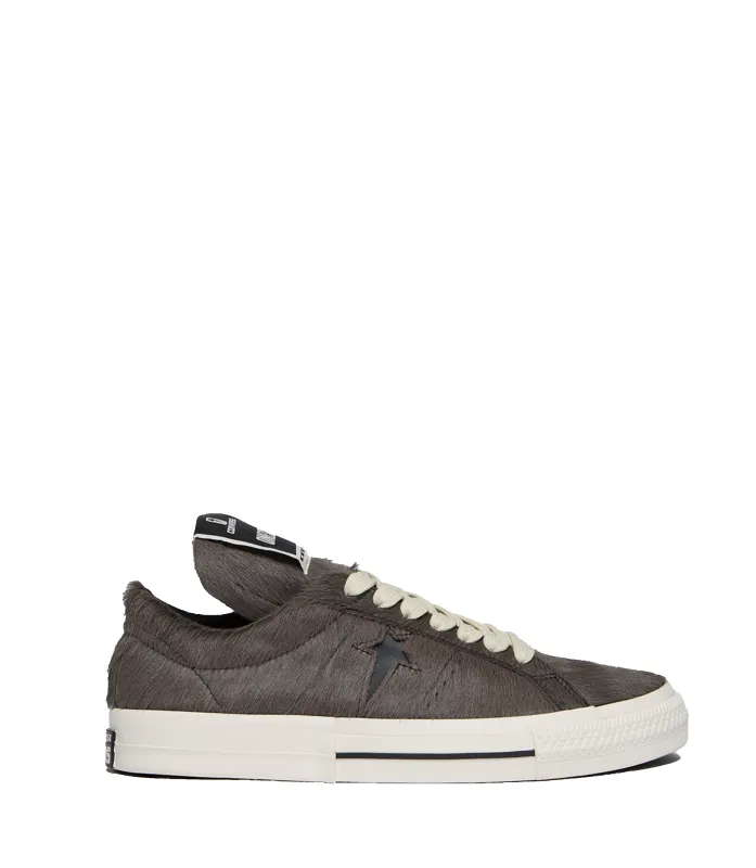 Converse x DRKSHDW HO25 Onestar Hair-On Cowhide in Black sold by FOUR Amsterdam