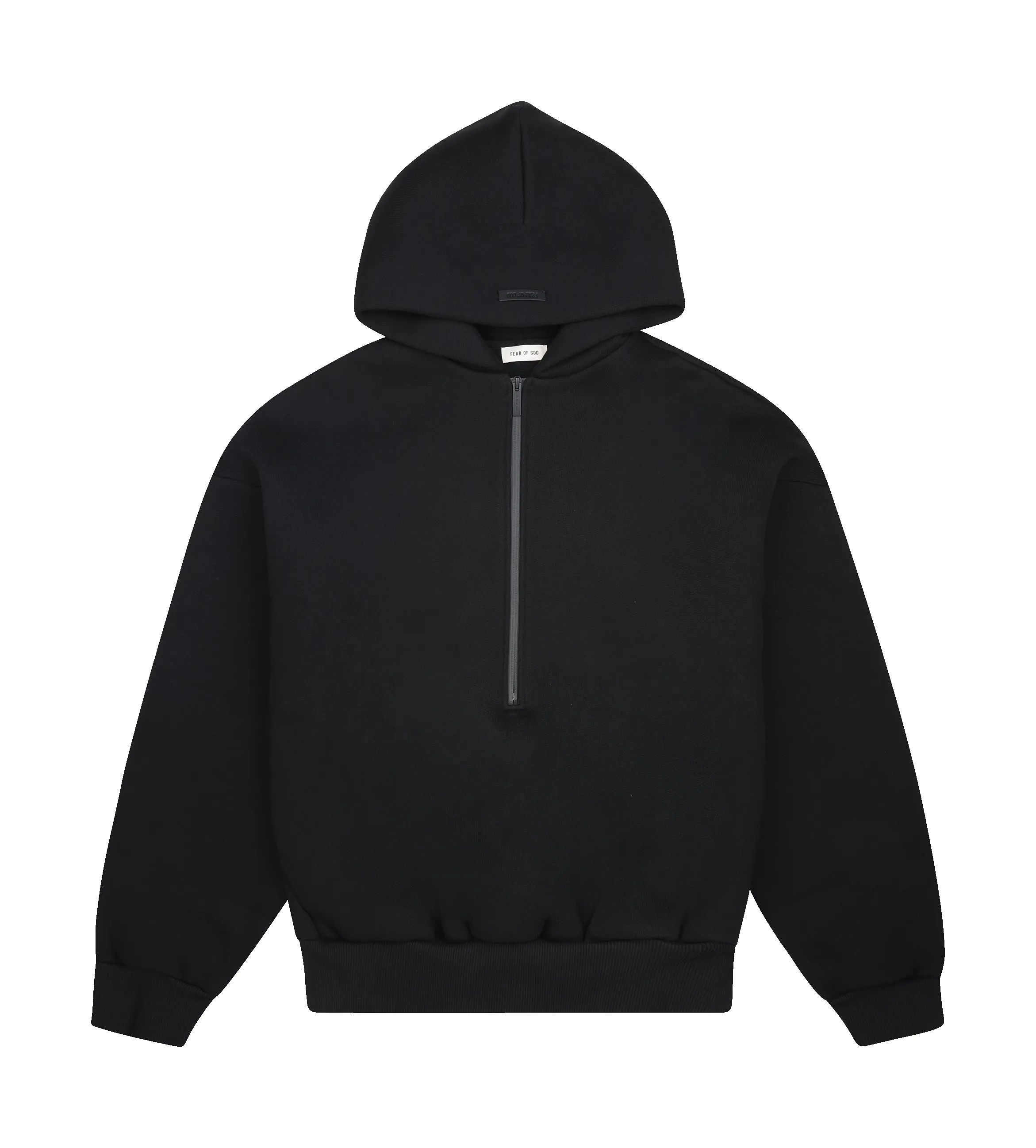 Fear of God Athletics Half Zip Hoodie in Black sold by FOUR Amsterdam