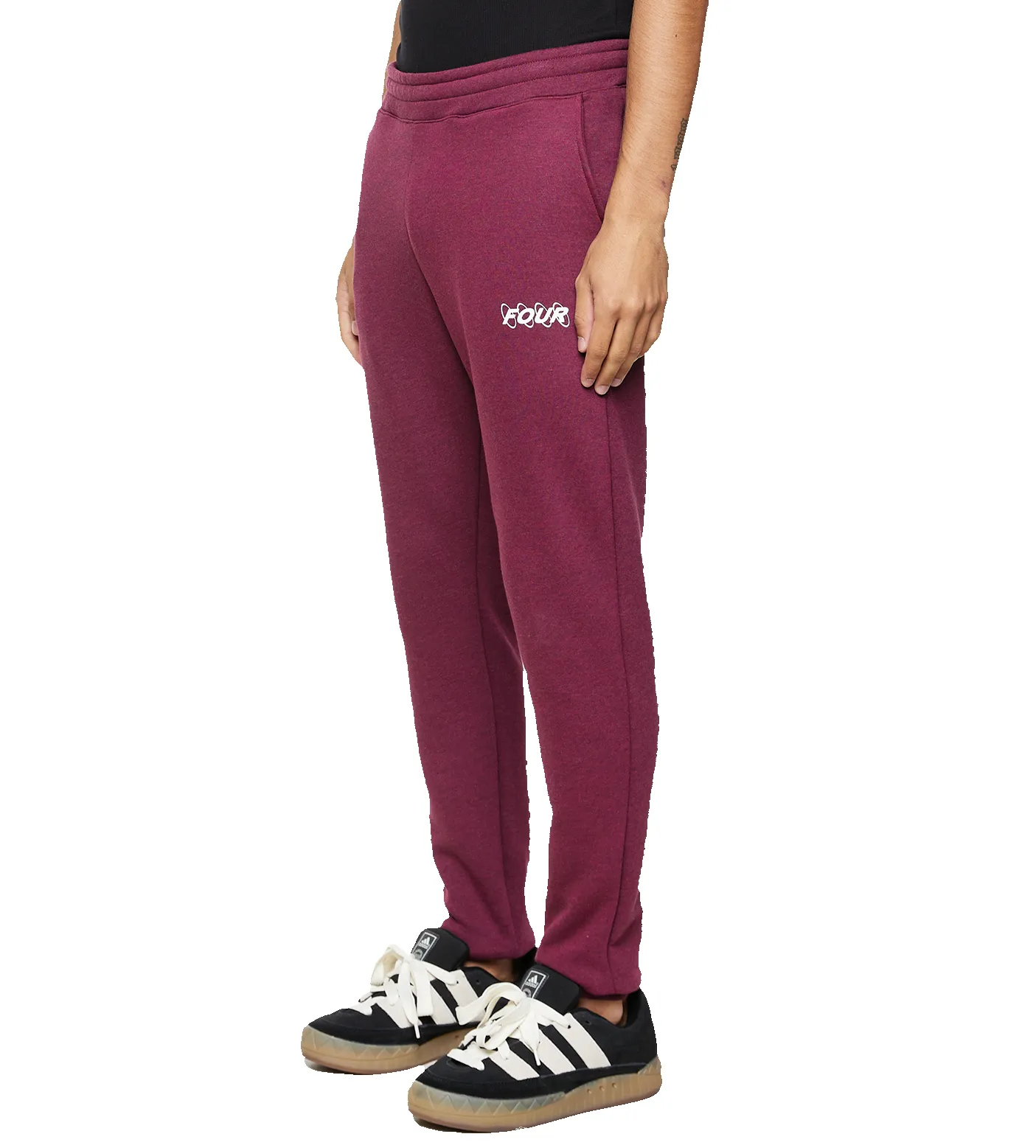 Circles Logo Sweatpants Red Melange sold by FOUR Amsterdam product image thumbnail 5