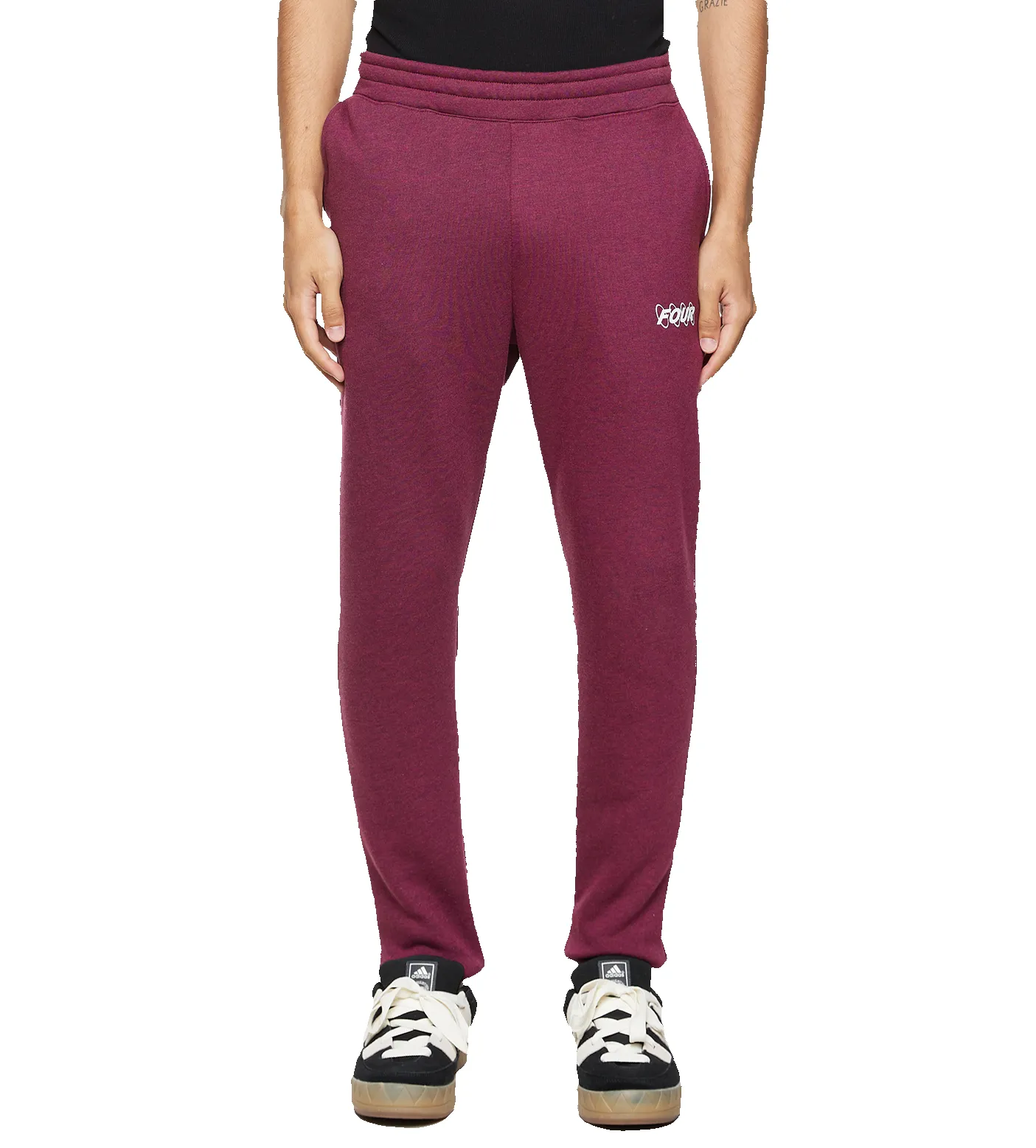 Circles Logo Sweatpants Red Melange sold by FOUR Amsterdam product image thumbnail 2