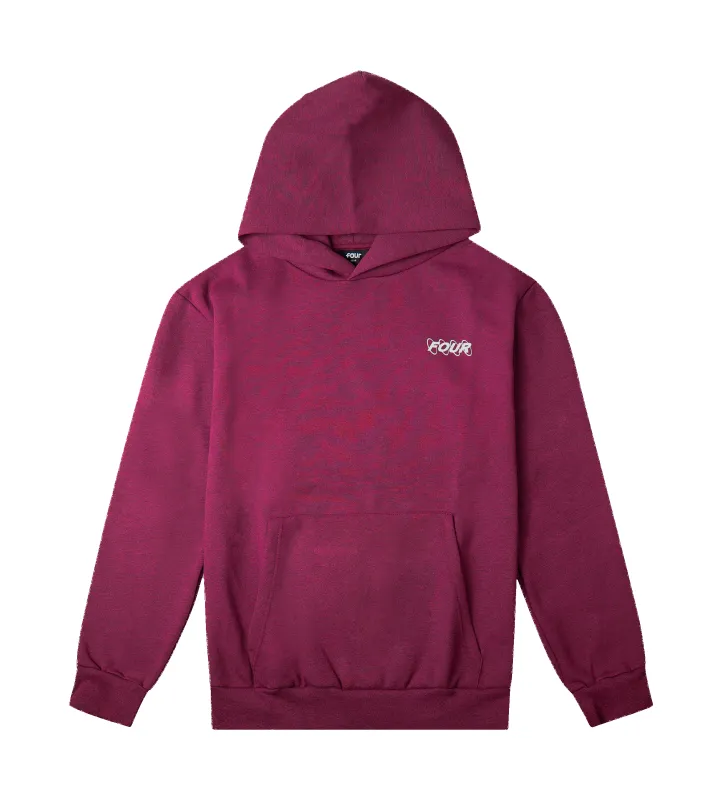 Circles Logo Hoodie Red Melange sold by FOUR Amsterdam