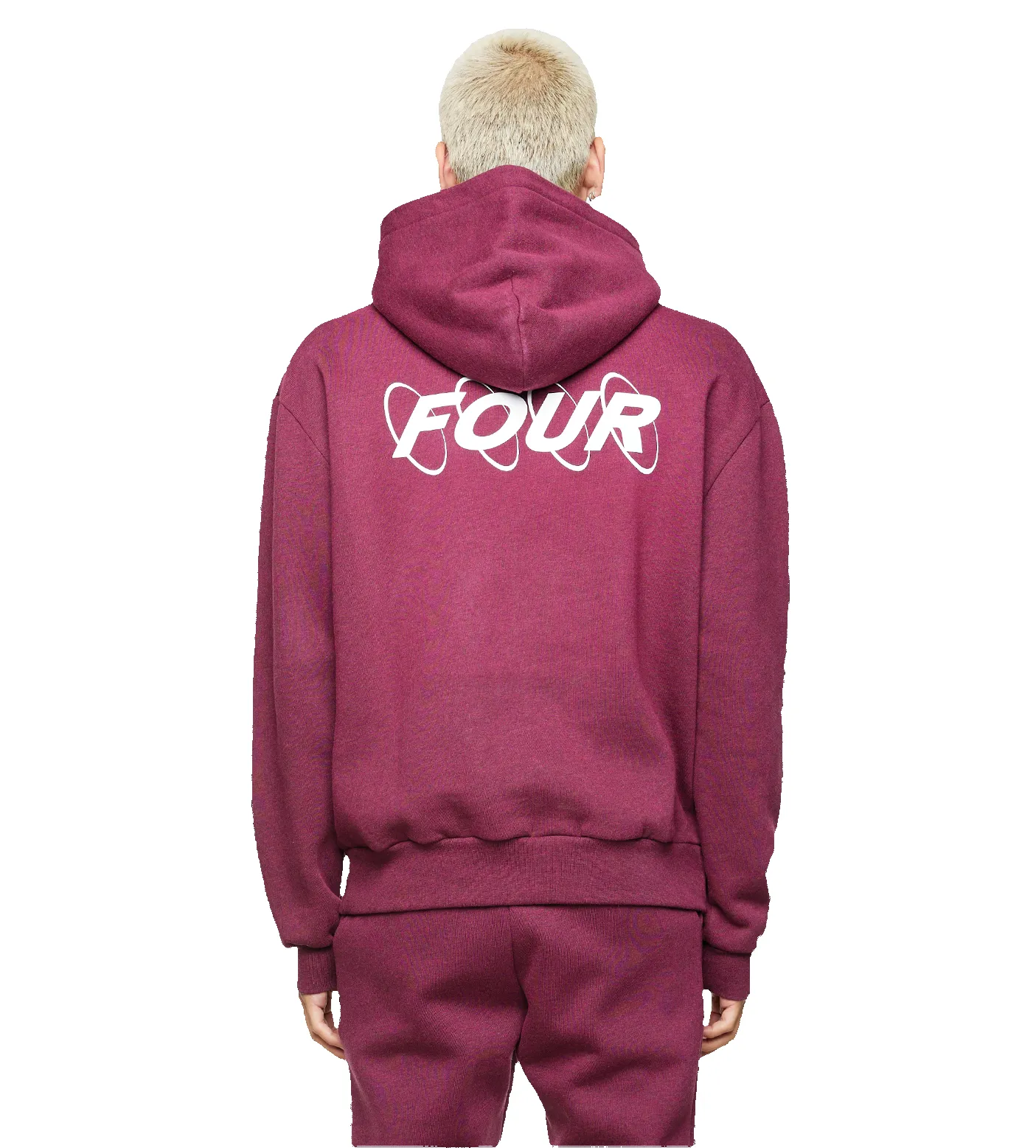 Circles Logo Hoodie Red Melange sold by FOUR Amsterdam product image thumbnail 4