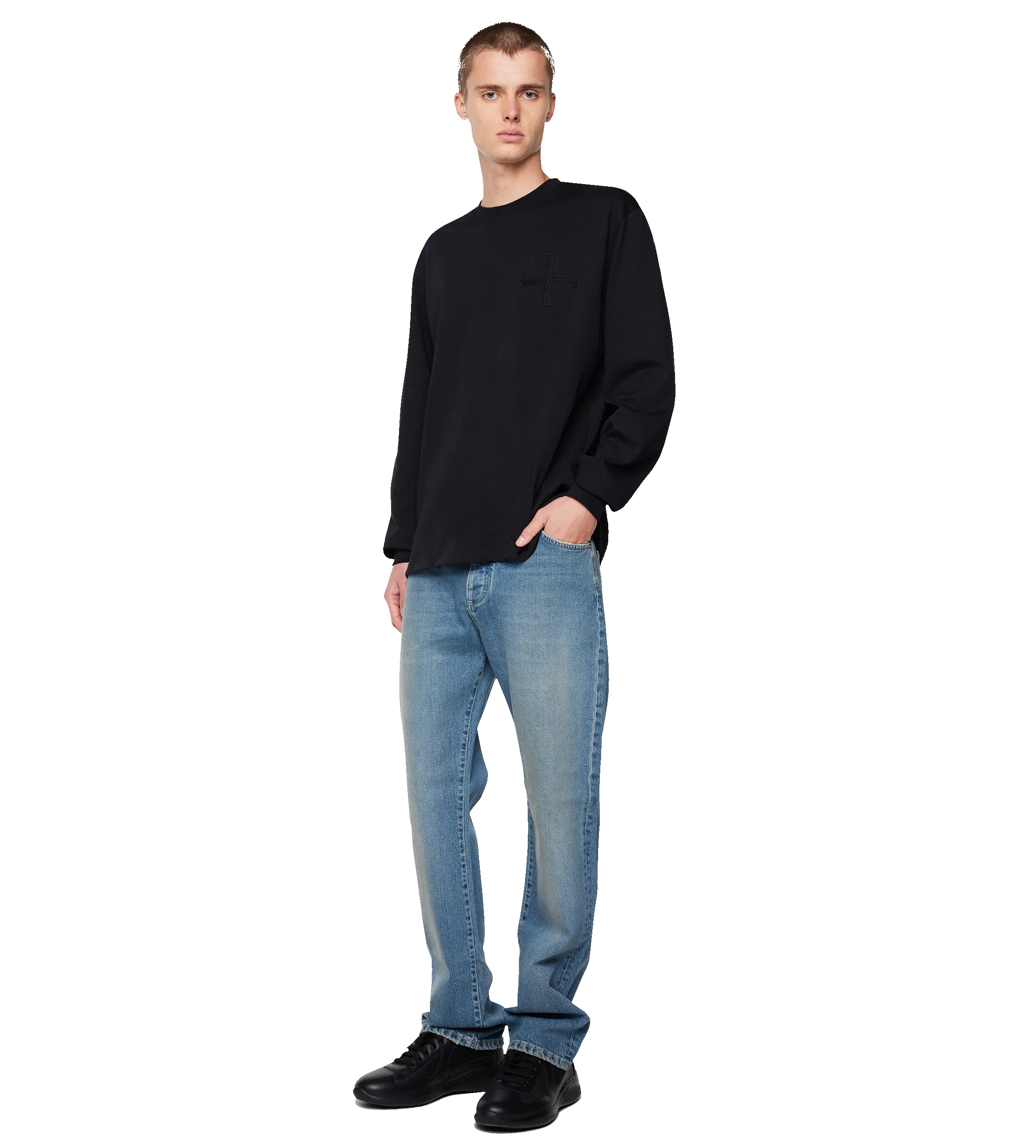Beltloop Longsleeve Black sold by FOUR Amsterdam product image thumbnail 5