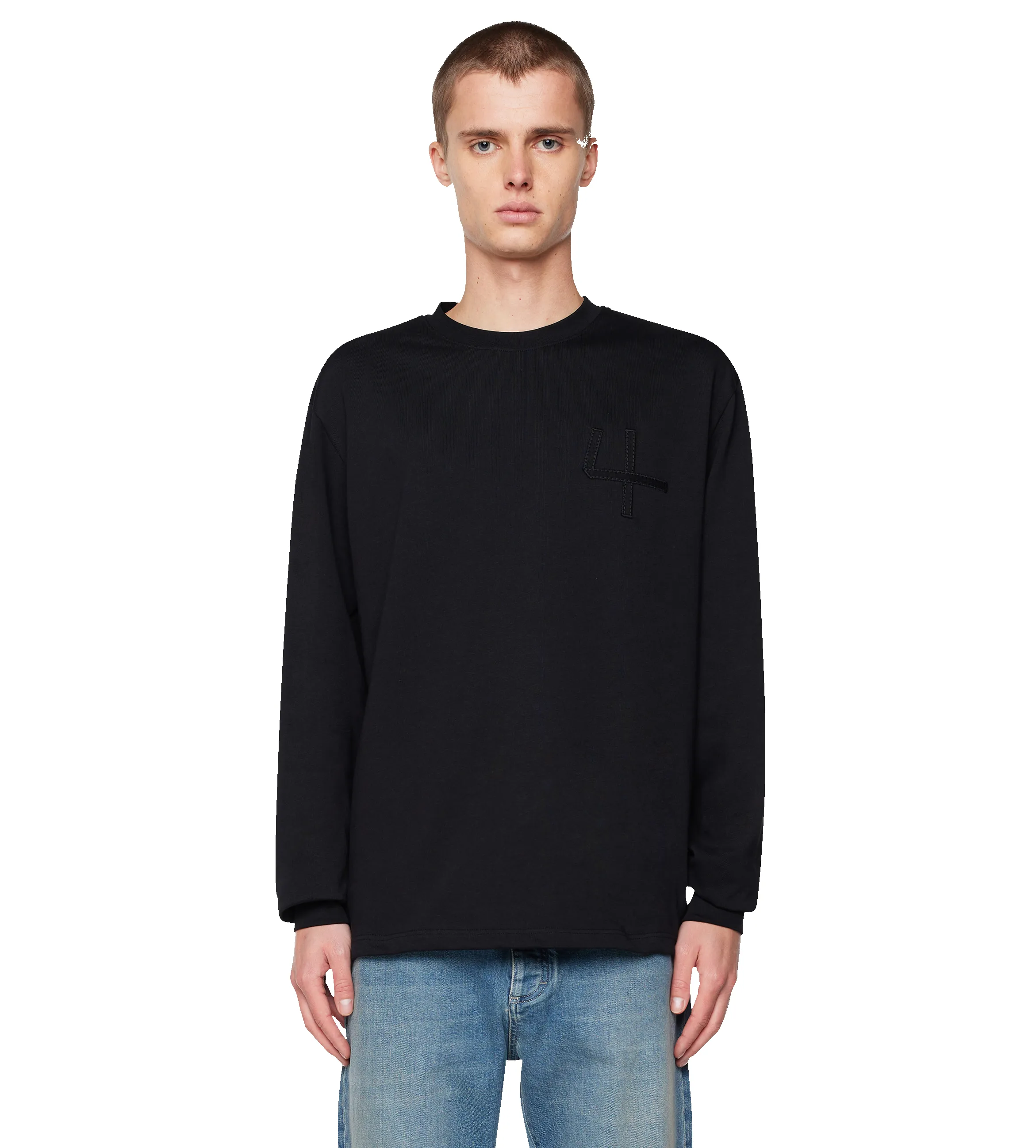 Beltloop Longsleeve Black sold by FOUR Amsterdam