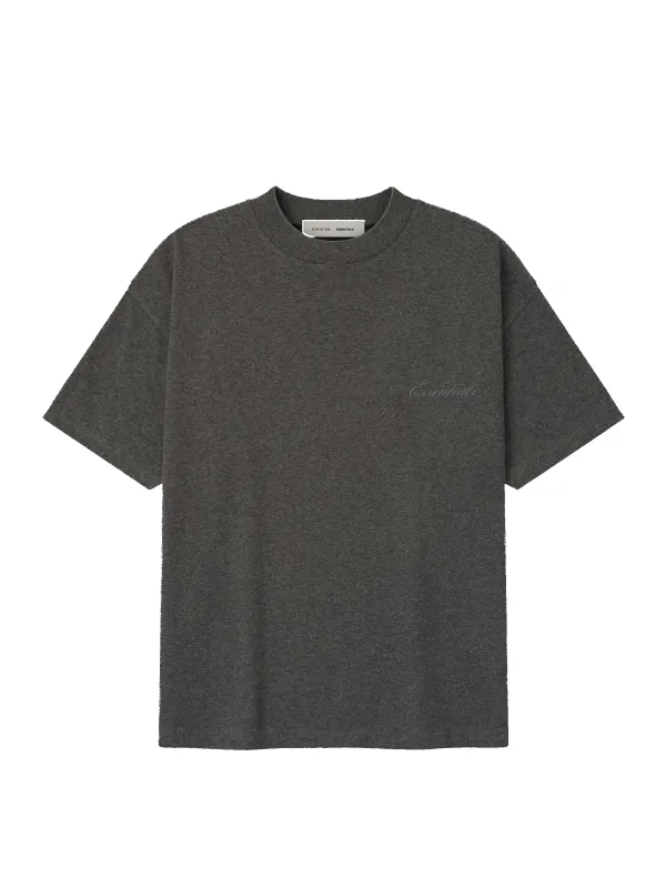 Fear of God Essentials Classic Short Sleeve Tee in Charcoal Heather made by Essentials