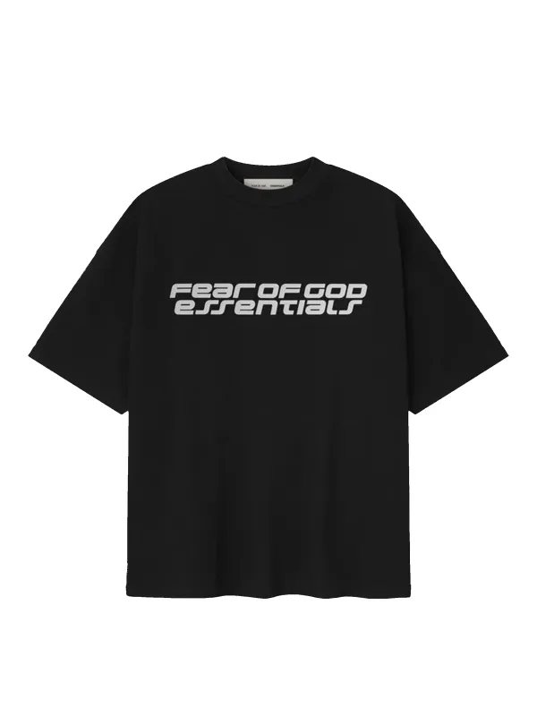 Fear of God Essentials Ponte 90s Tee in Vintage Black sold by FOUR Amsterdam
