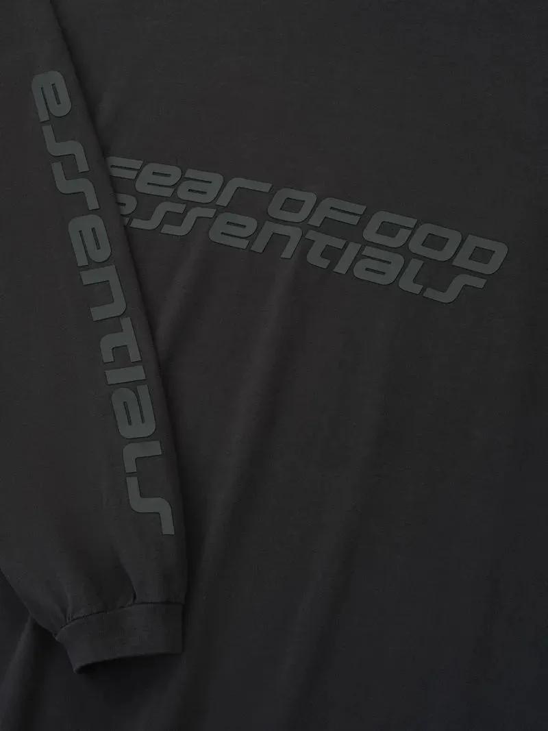 Fear of God Essentials 90s Long Sleeve Tee in Vintage Black sold by FOUR Amsterdam product image thumbnail 4