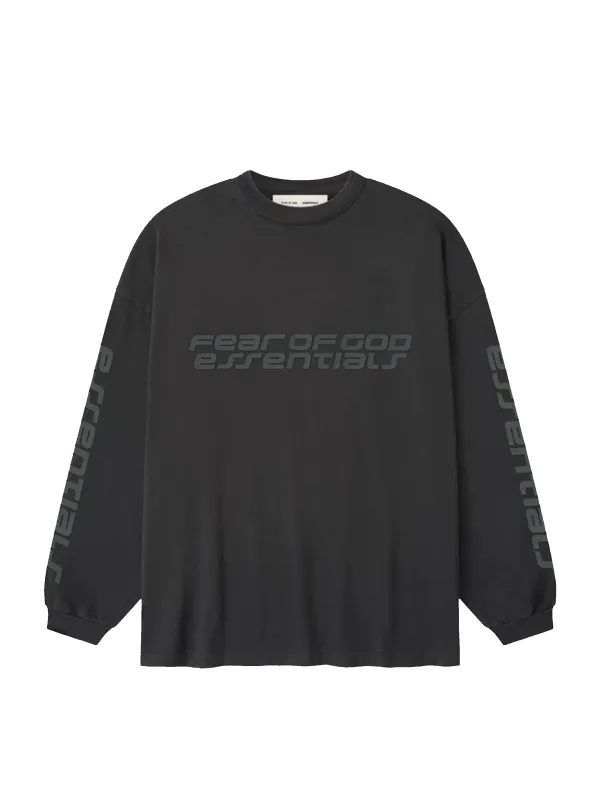 Fear of God Essentials 90s Long Sleeve Tee in Vintage Black sold by FOUR Amsterdam