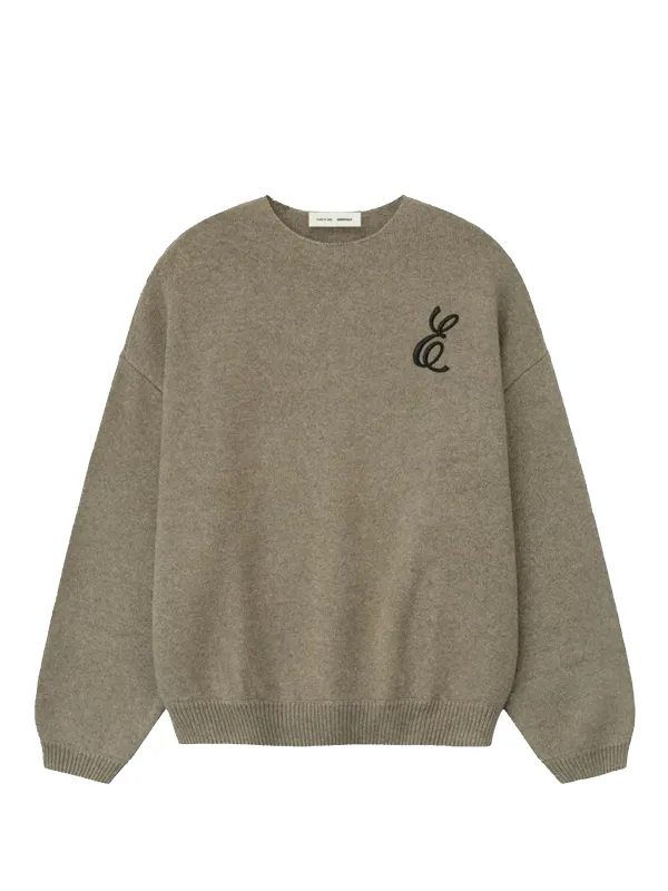 Fear of God Essentials Waffle Crewneck Sweater in Homestead Heather sold by FOUR Amsterdam