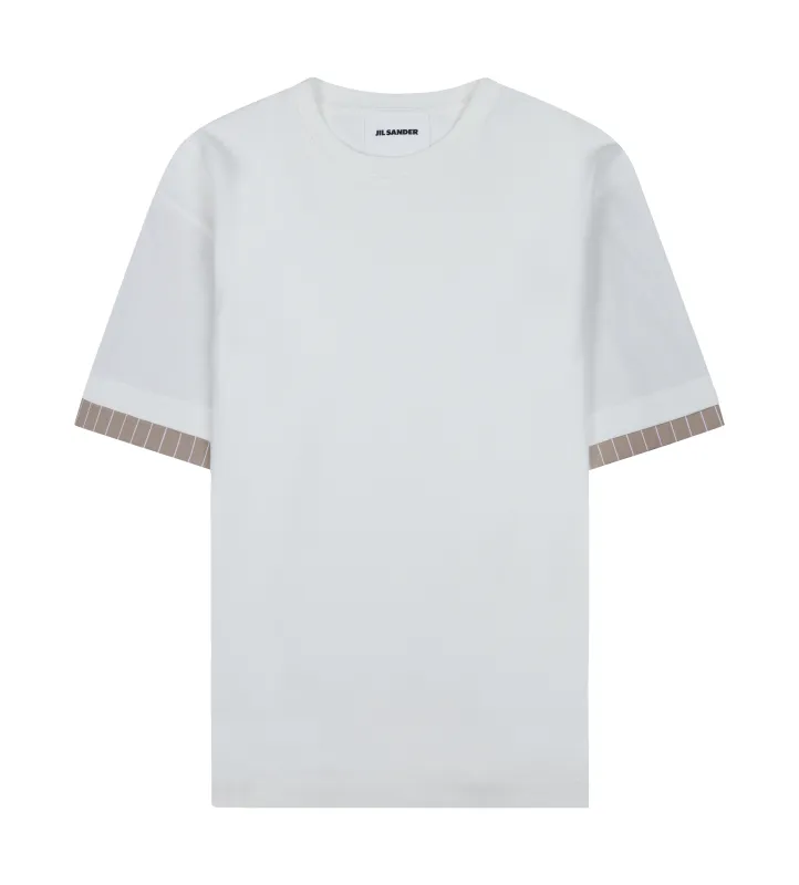 Jil Sander Cotton Crew-Neck T-Shirt in White sold by FOUR Amsterdam