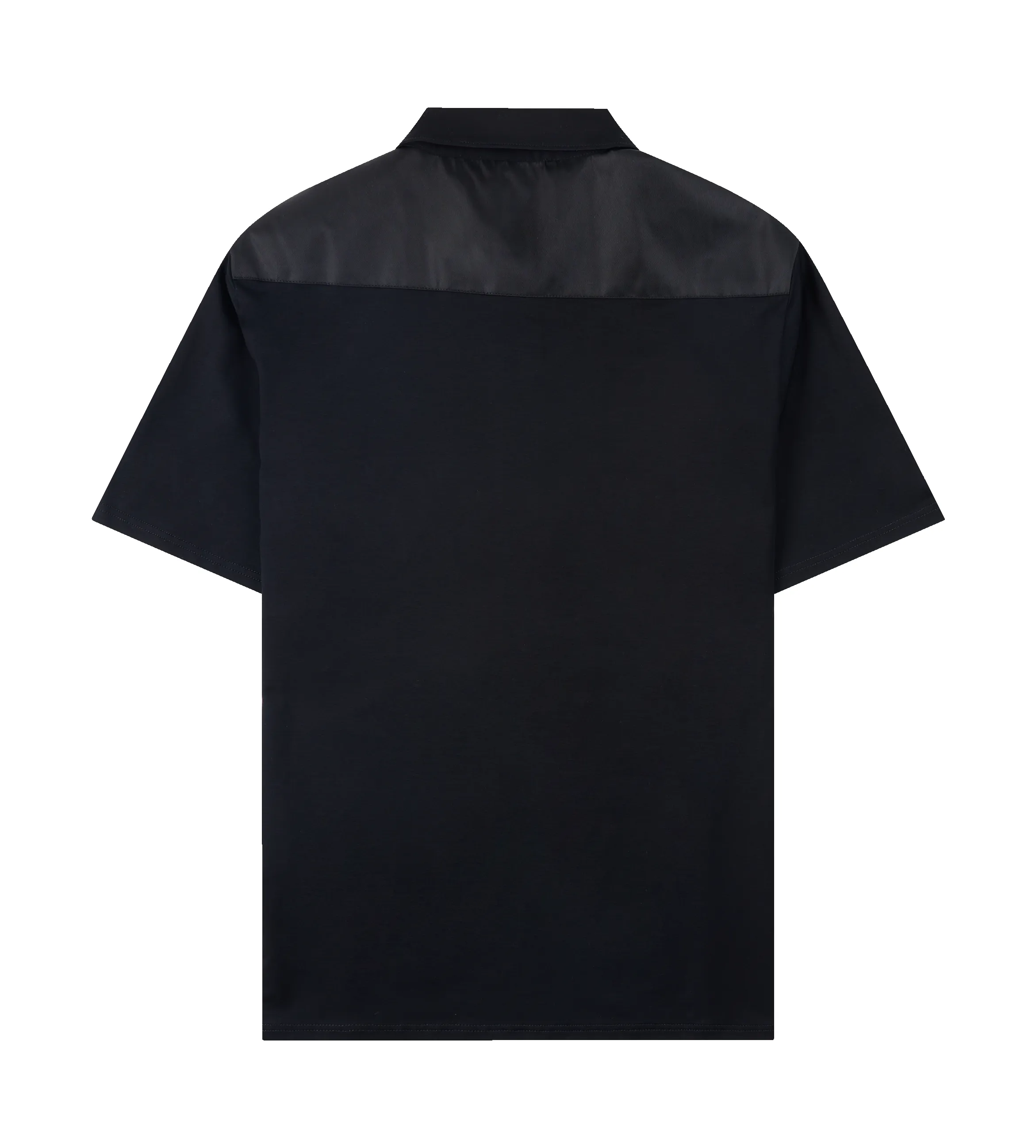 Prada Stretch Cotton Polo Shirt with Re-Nylon Details in Black sold by FOUR Amsterdam product image thumbnail 2
