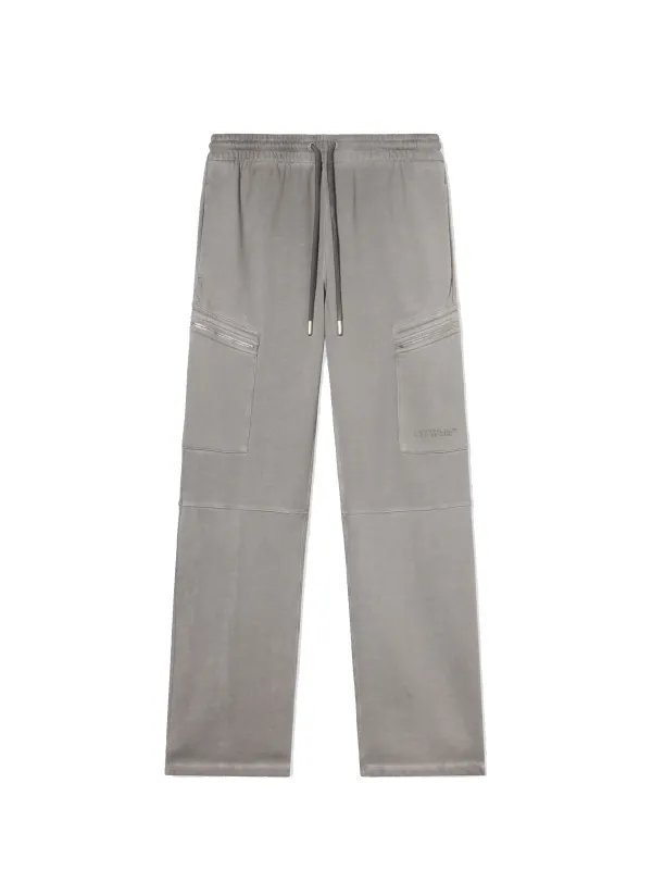 Off-White The Laundry Diagonal Cargo Sweatpants in Grey sold by FOUR Amsterdam
