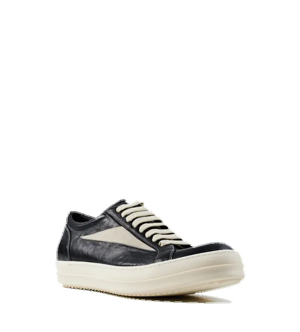Rick Owens Temple Vintage Sneaks in Black/Milk/Milk sold by FOUR Amsterdam product image thumbnail 2