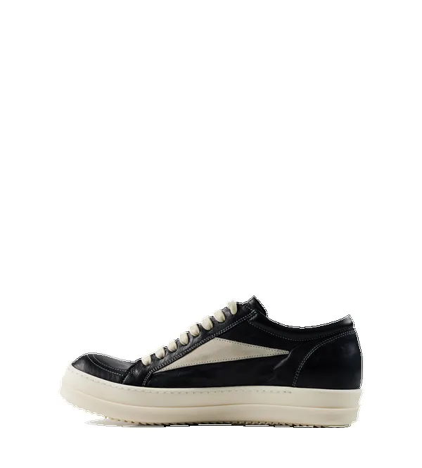Rick Owens Temple Vintage Sneaks in Black/Milk/Milk sold by FOUR Amsterdam product image thumbnail 3