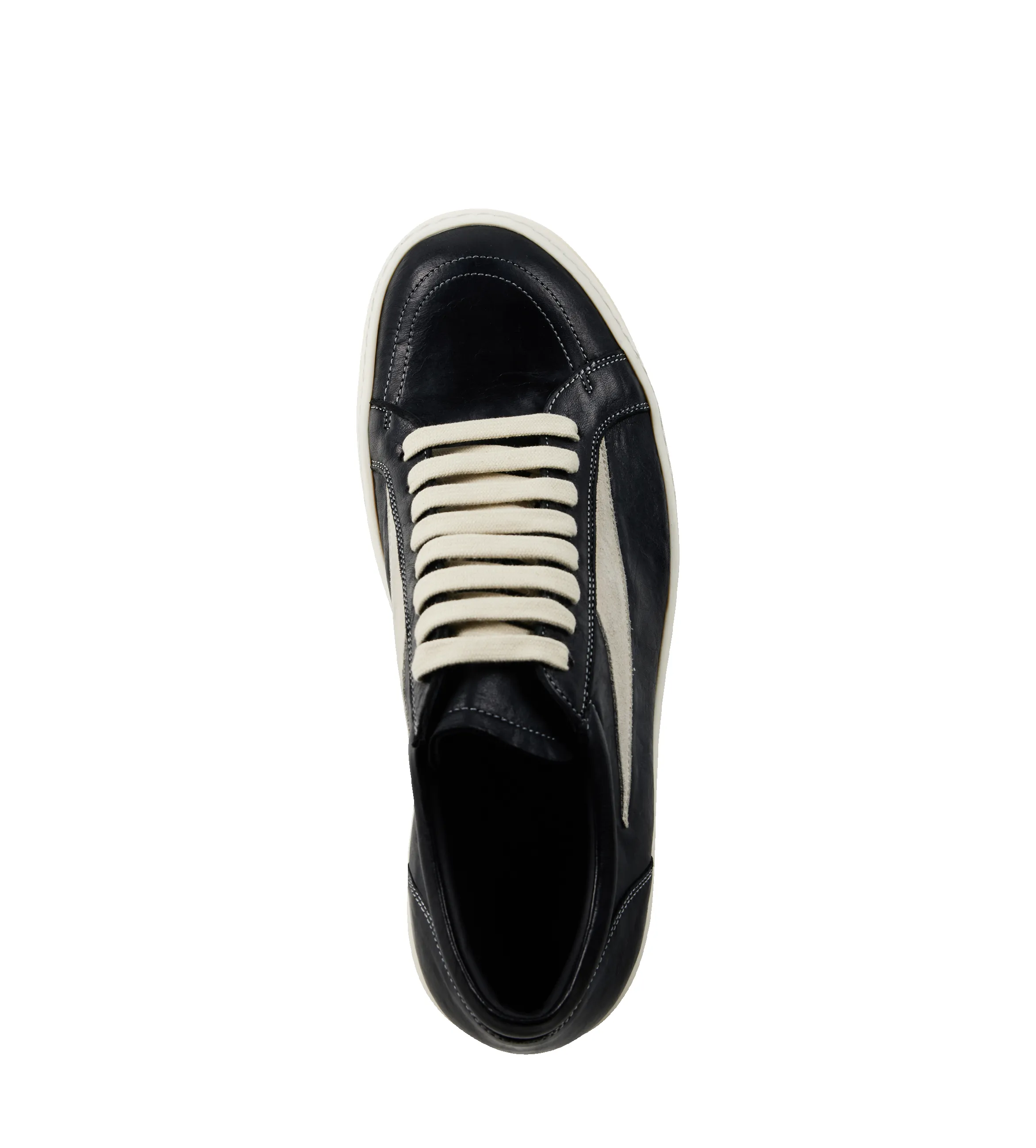 Rick Owens Temple Vintage Sneaks in Black/Milk/Milk sold by FOUR Amsterdam product image thumbnail 4