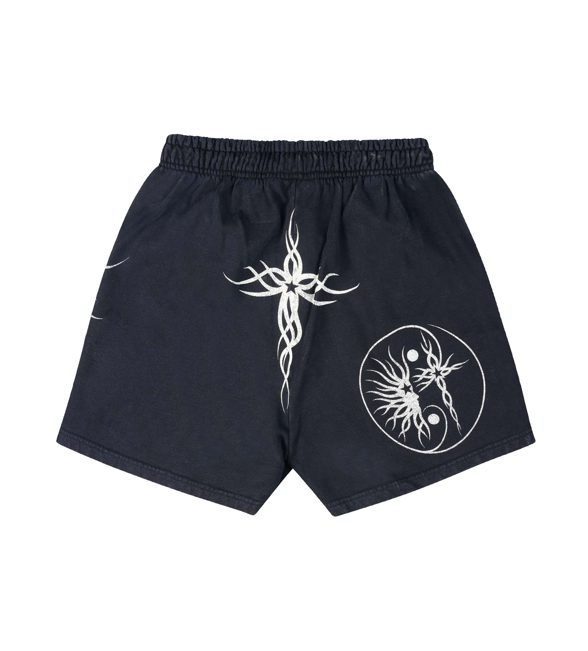 Hellstar Flame Yang Shorts in Black sold by FOUR Amsterdam product image thumbnail 2