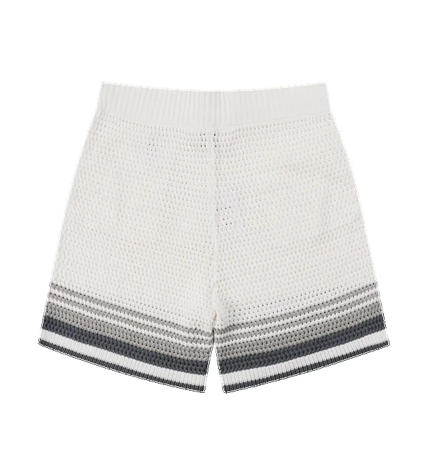Casablanca Tennis Crochet Shorts in White/Grey sold by FOUR Amsterdam product image thumbnail 2