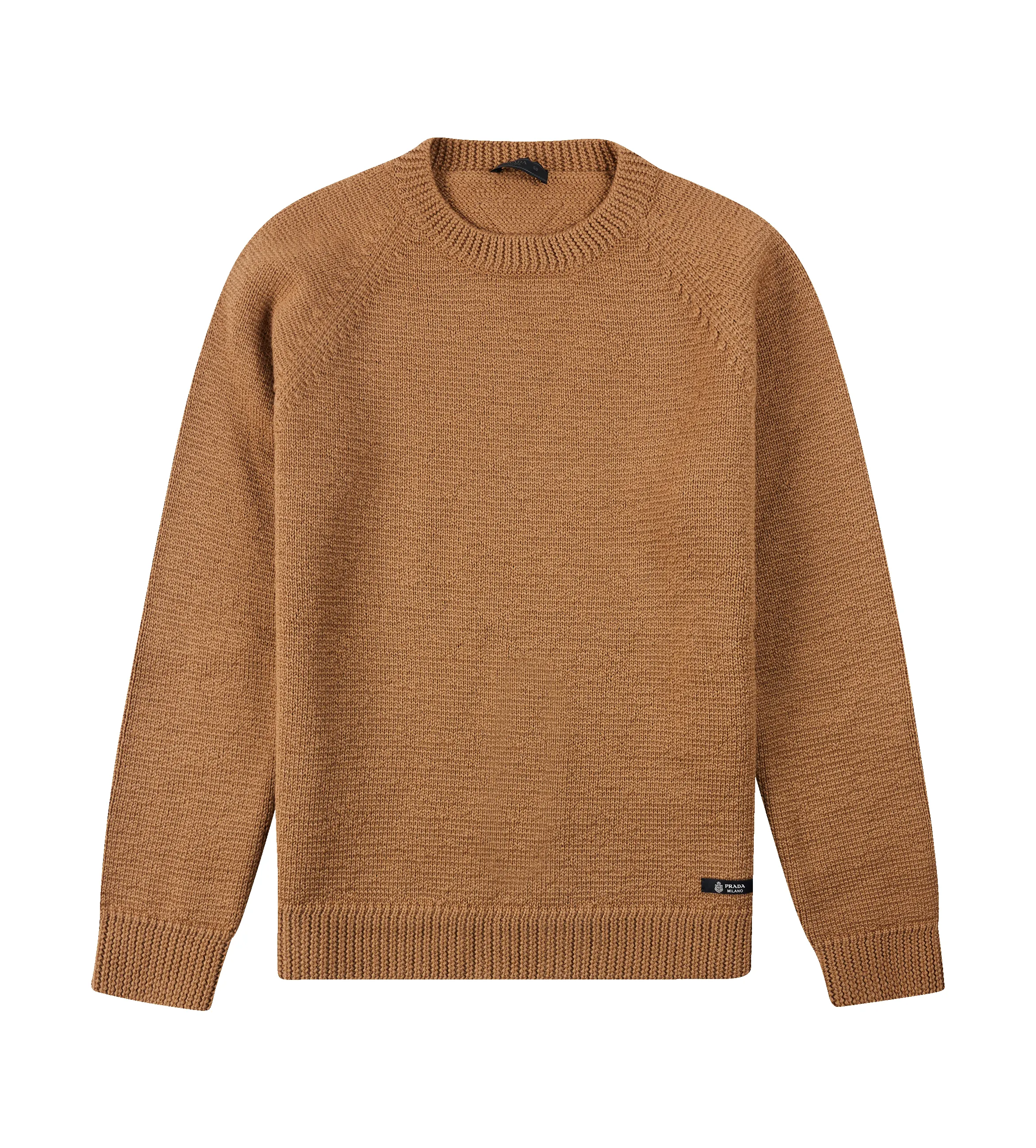 Prada Wool Crew-Neck Sweater in Camel Brown sold by FOUR Amsterdam