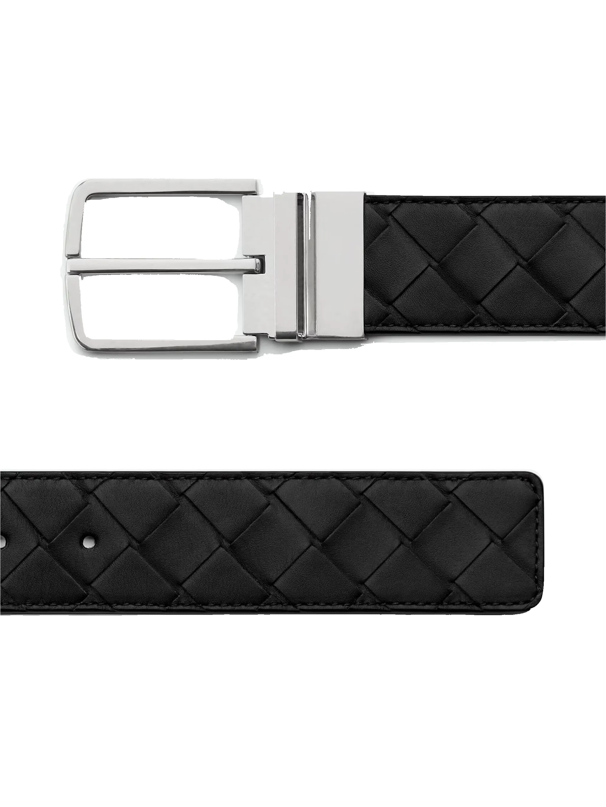Bottega Veneta Intrecciato Reversible Belt in Black sold by FOUR Amsterdam product image thumbnail 3