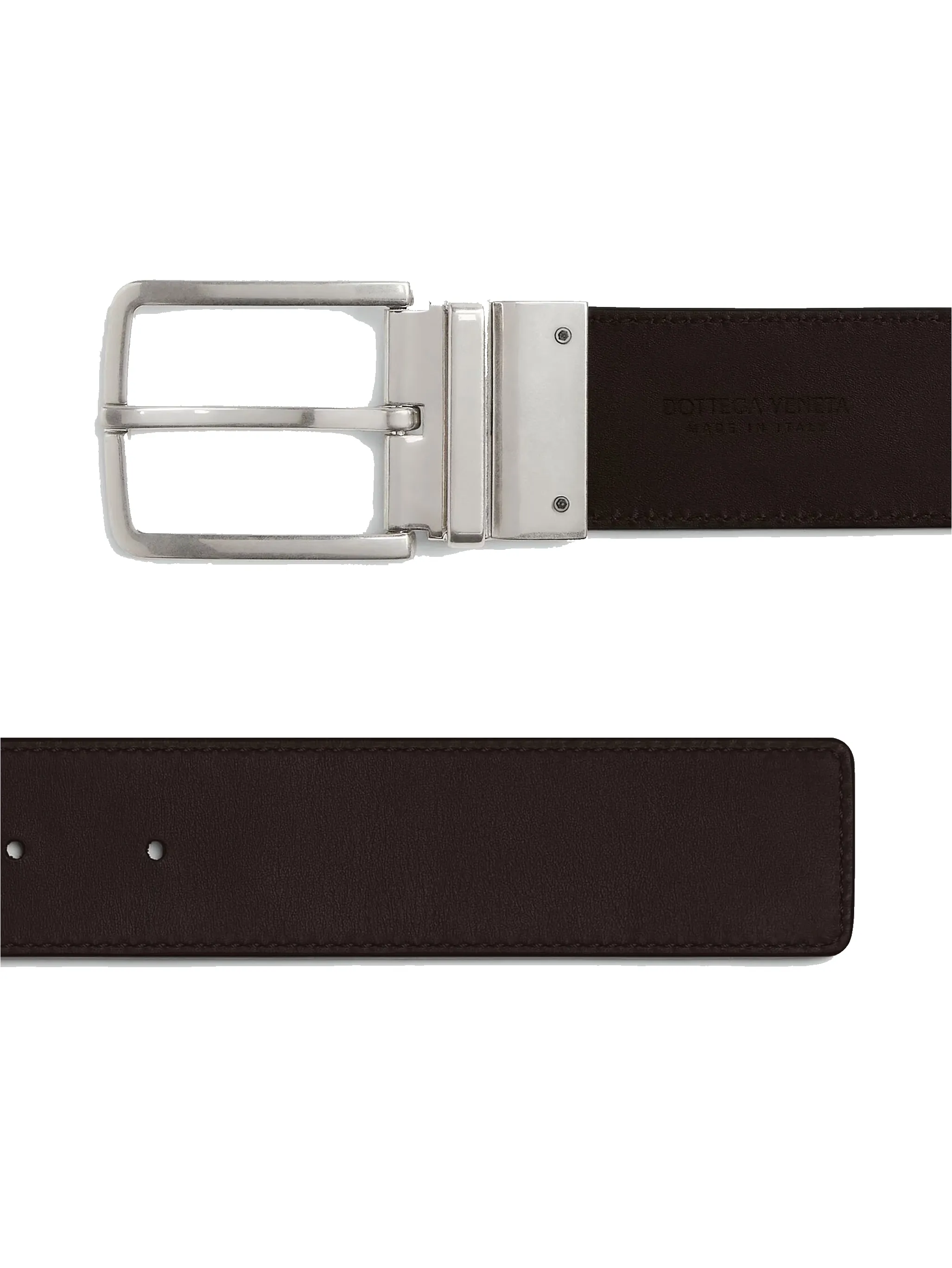 Bottega Veneta Intrecciato Reversible Belt in Black sold by FOUR Amsterdam product image thumbnail 4