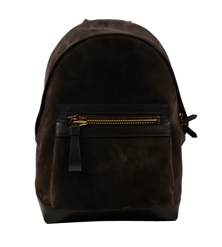 Suede Leather Backpack Ebony sold by FOUR Amsterdam