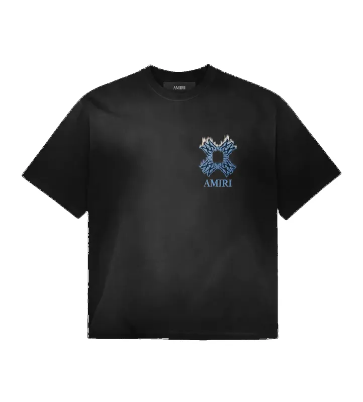 AMIRI MA Quad Flames T-Shirt in Black made by AMIRI