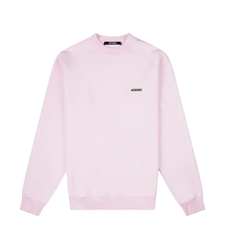 Jacquemus Gros Grain Cotton Fleece Sweatshirt in Pink sold by FOUR Amsterdam