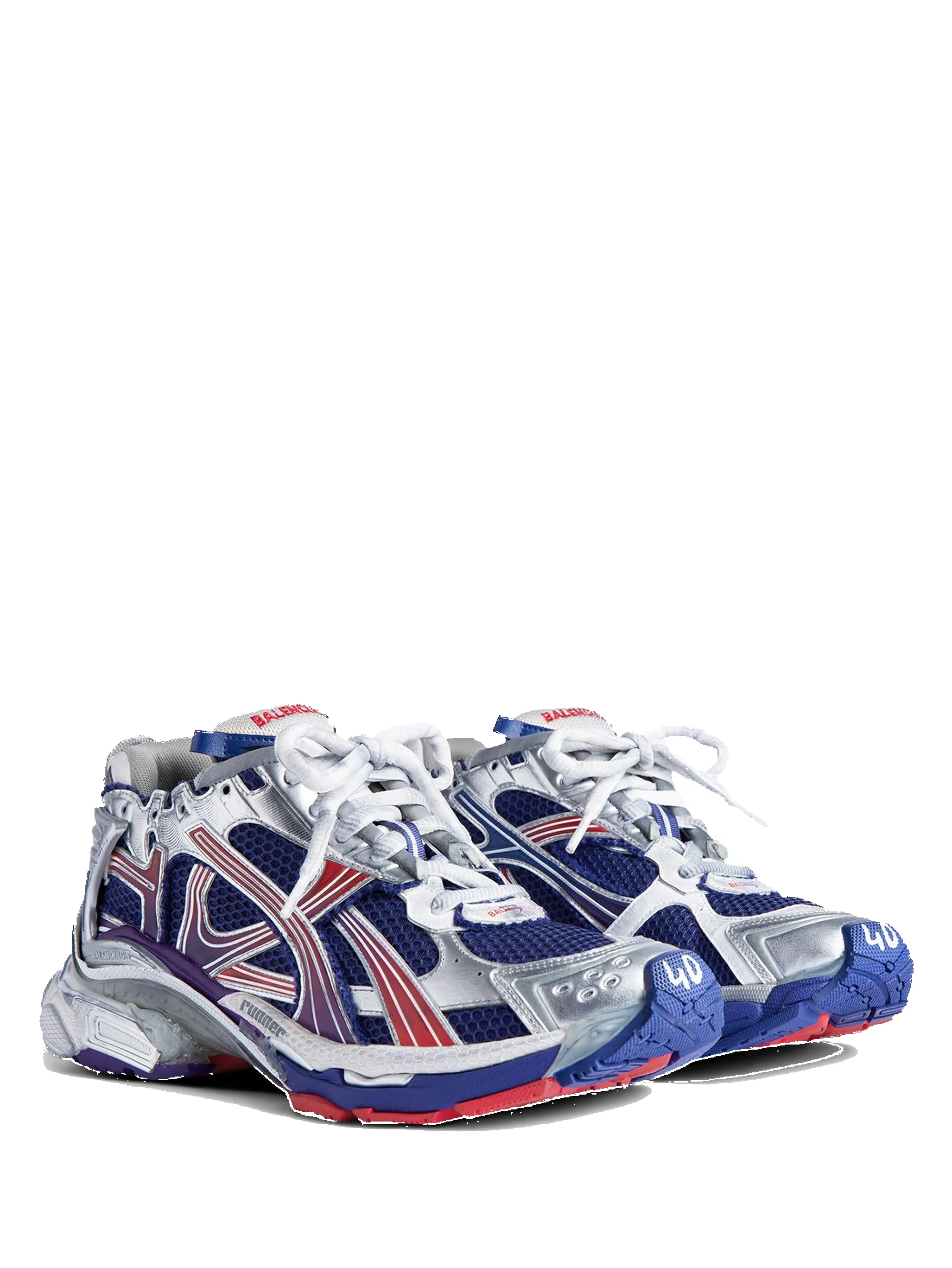 Balenciaga Runner Gradient Sneakers in Navy / Red / Grey sold by FOUR Amsterdam product image thumbnail 2