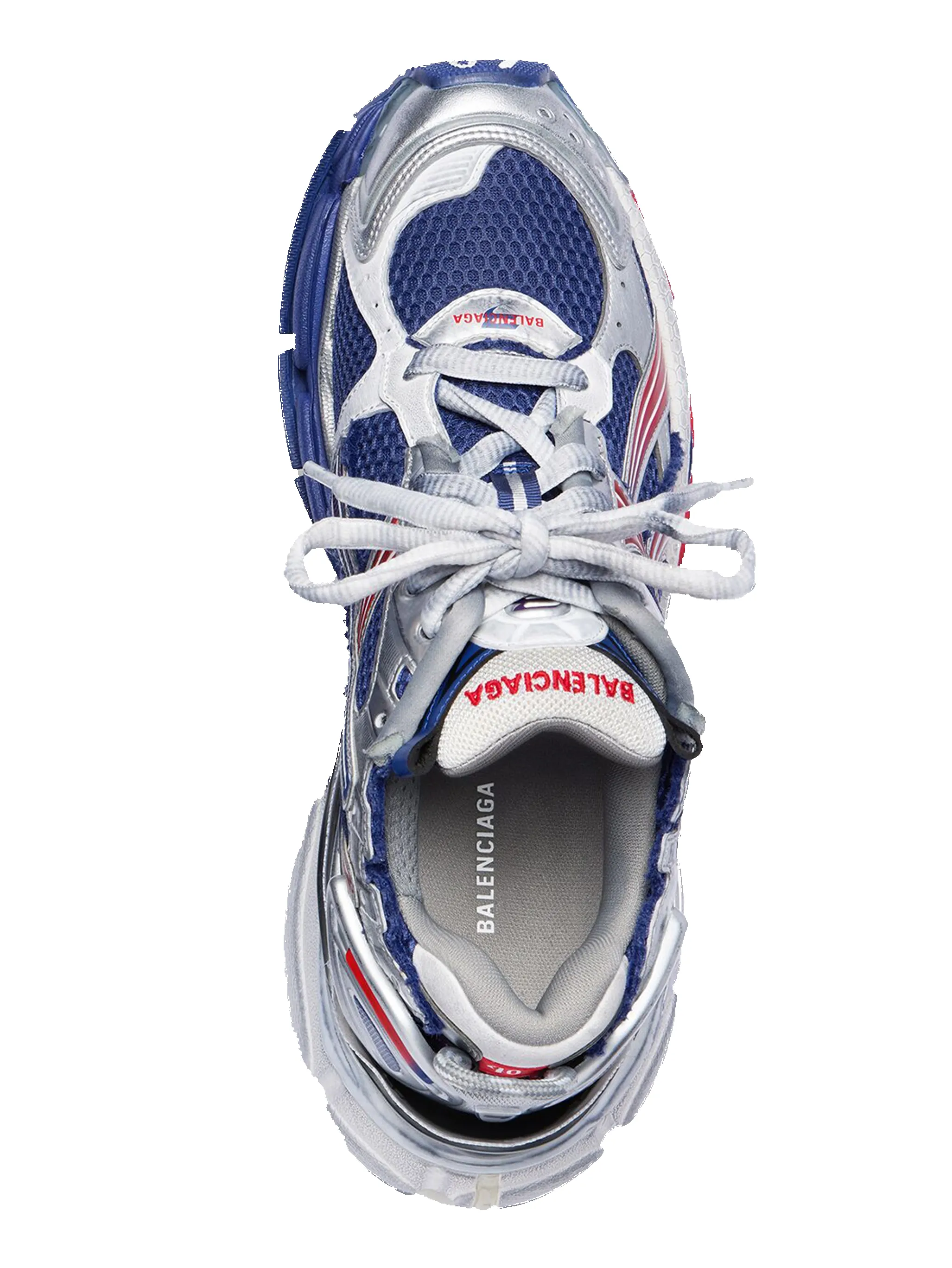 Balenciaga Runner Gradient Sneakers in Navy / Red / Grey sold by FOUR Amsterdam product image thumbnail 4