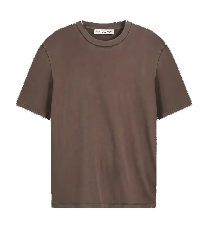 Our Legacy Box T-Shirt in Worn Brown sold by FOUR Amsterdam
