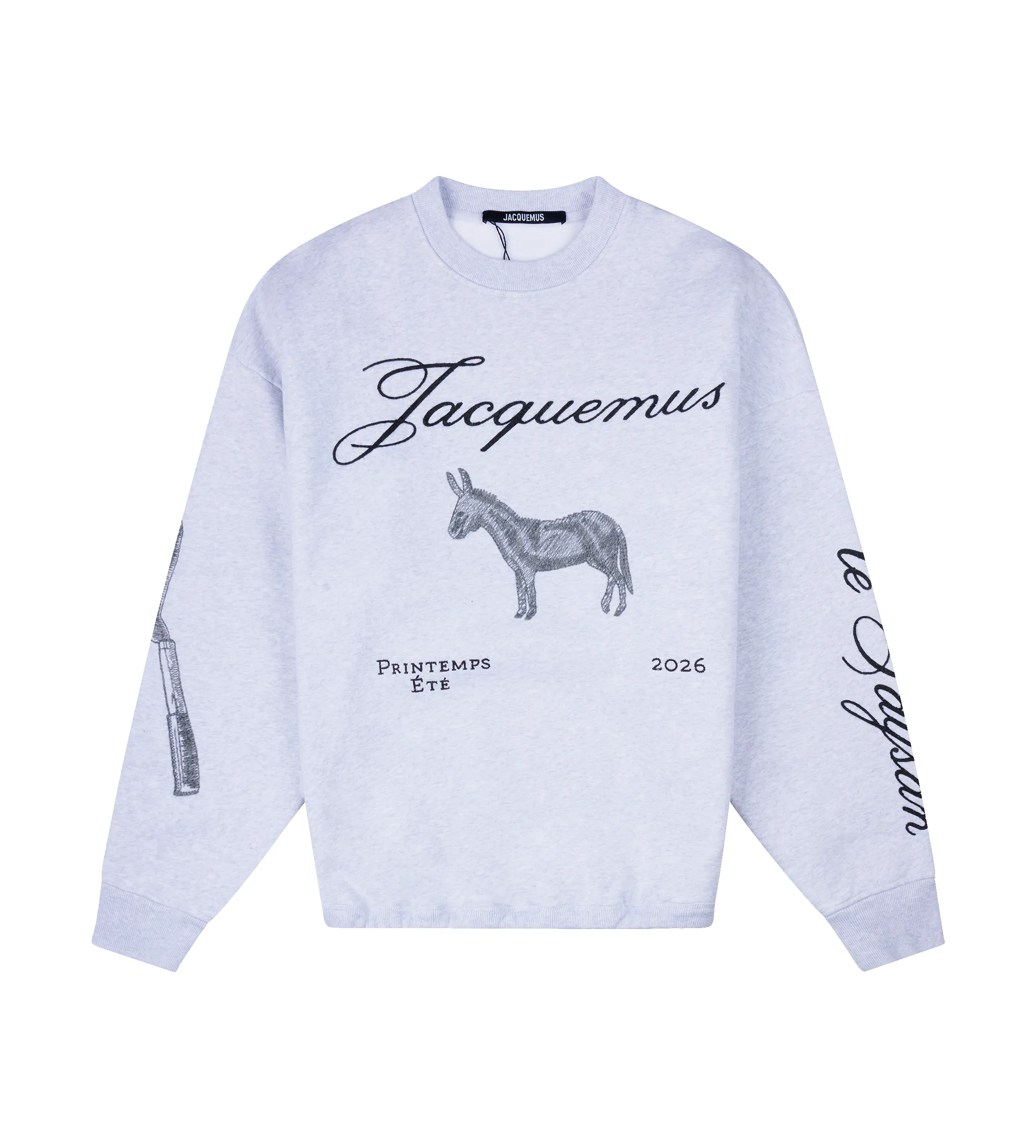 Jacquemus The Âne Sweatshirt in Grey sold by FOUR Amsterdam