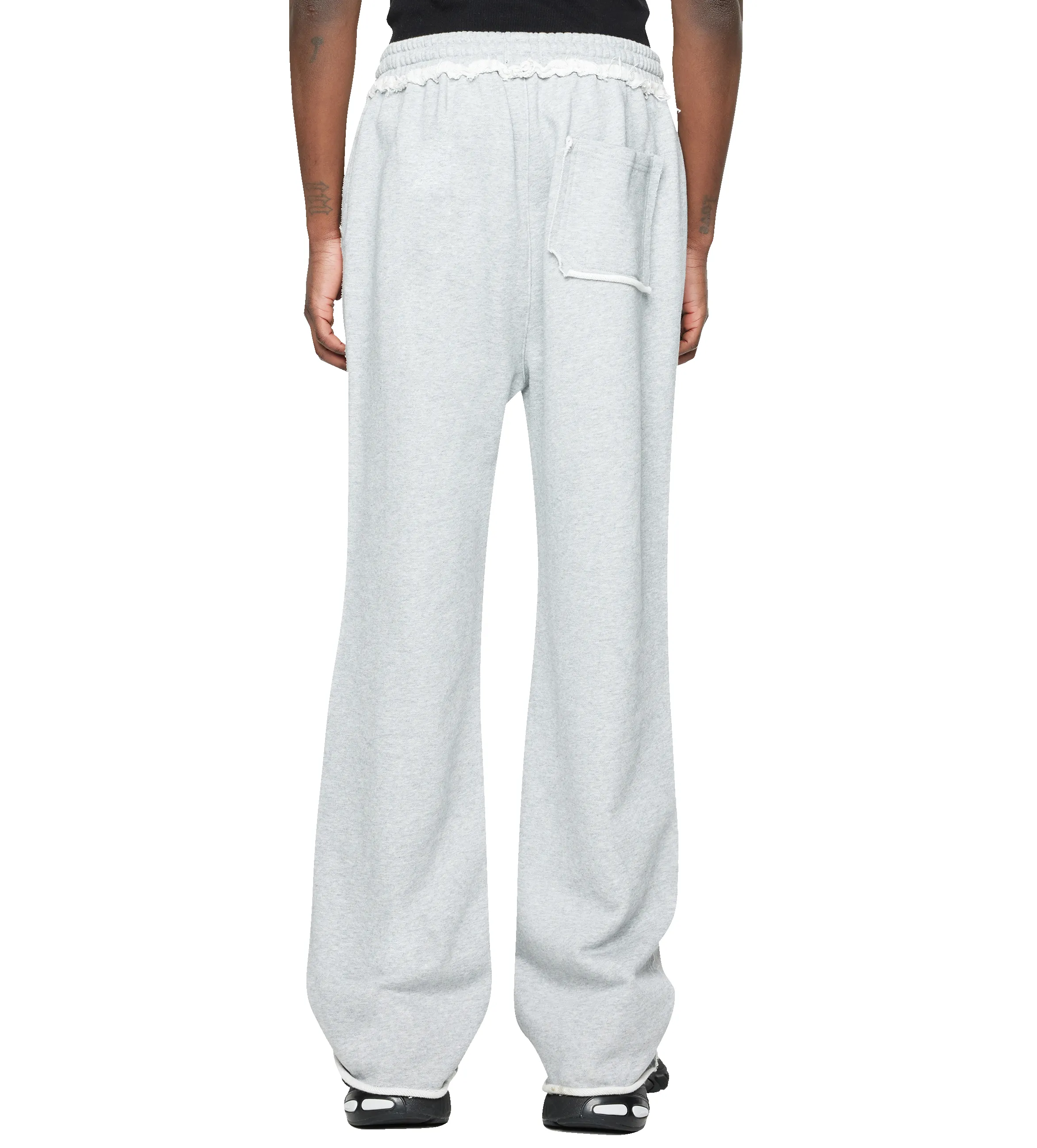 Raw Edge Sweatpants Grey Melange sold by FOUR Amsterdam product image thumbnail 3