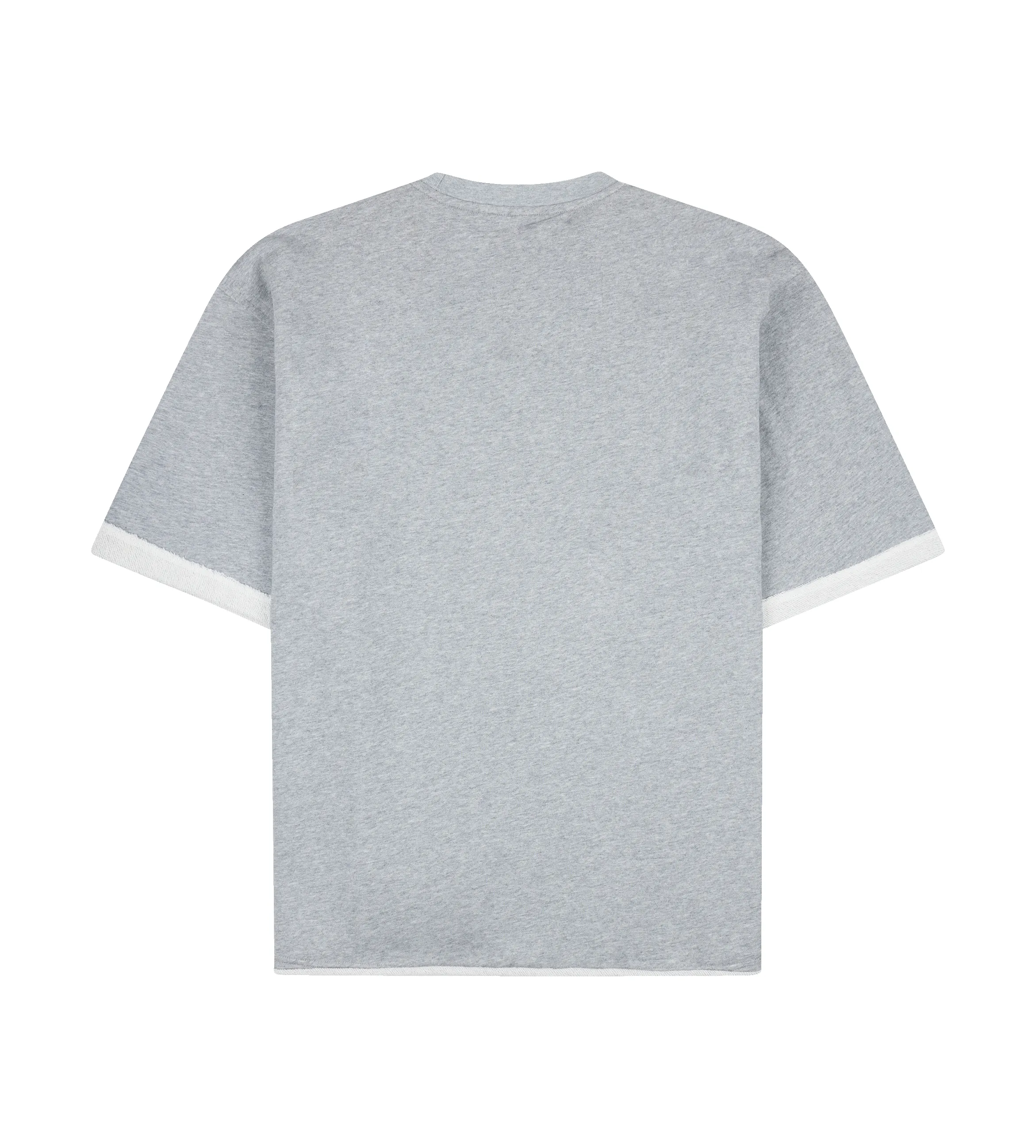 Raw Edge T-Shirt Grey Melange sold by FOUR Amsterdam product image thumbnail 4