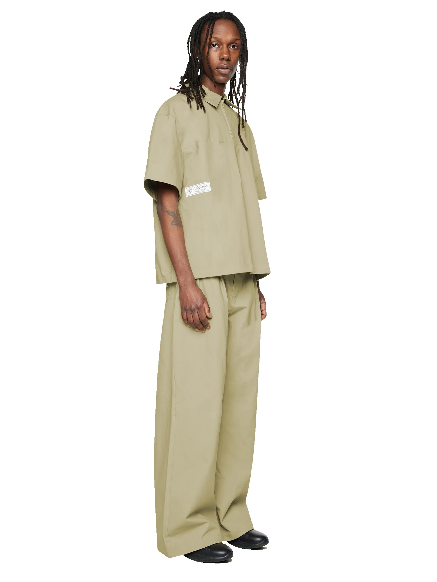 Script SS Zipped Polo Oatmeal sold by FOUR Amsterdam product image thumbnail 5