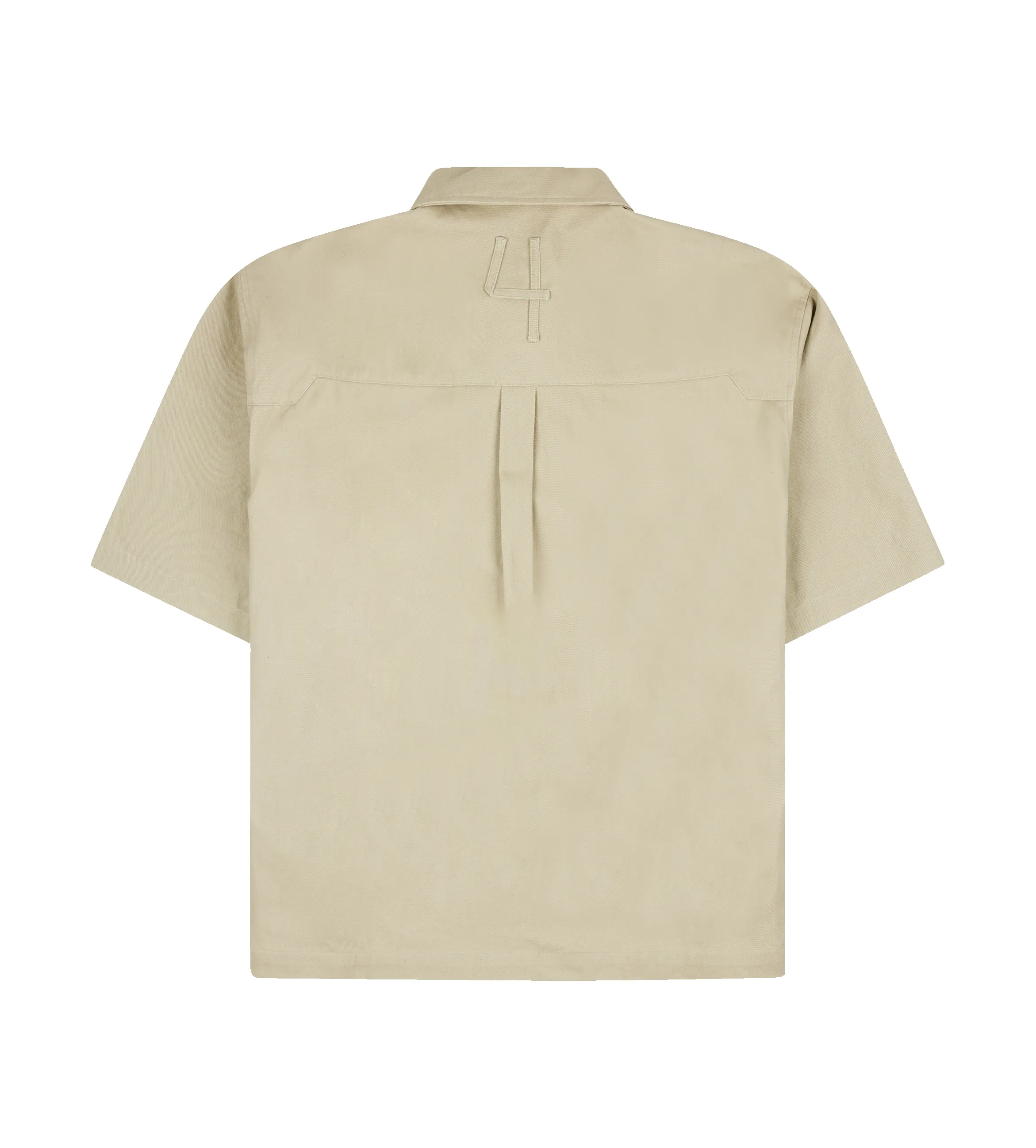 Script SS Zipped Polo Oatmeal sold by FOUR Amsterdam product image thumbnail 4