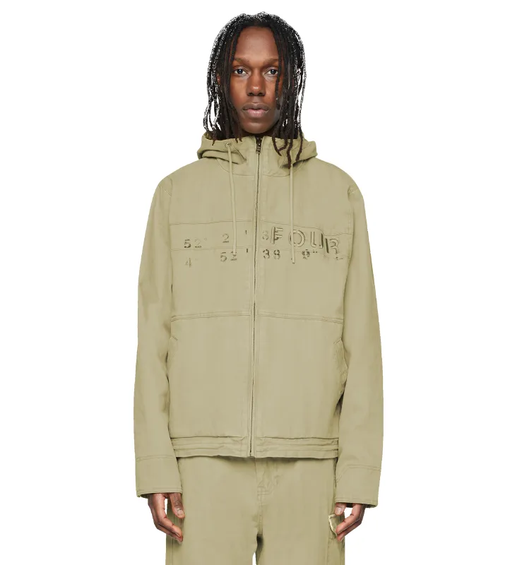 Utility Jacket Beige made by FOUR Amsterdam