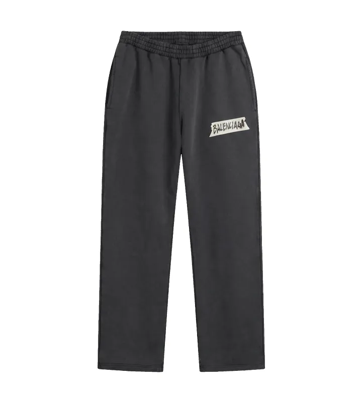Balenciaga Masking Tape Baggy Pants in Black made by Balenciaga
