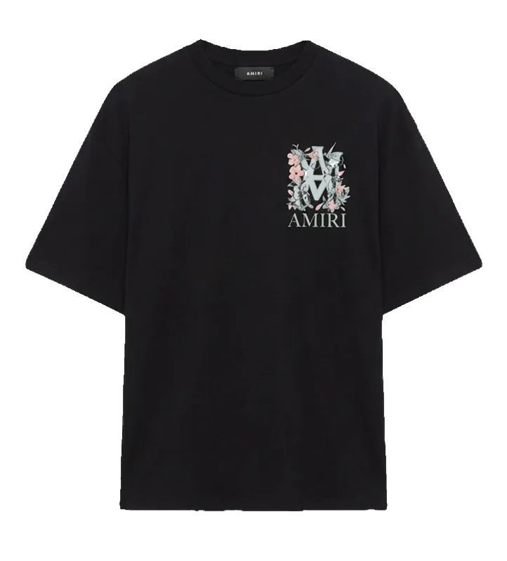AMIRI MA Floral Oversized Tee in Black made by AMIRI