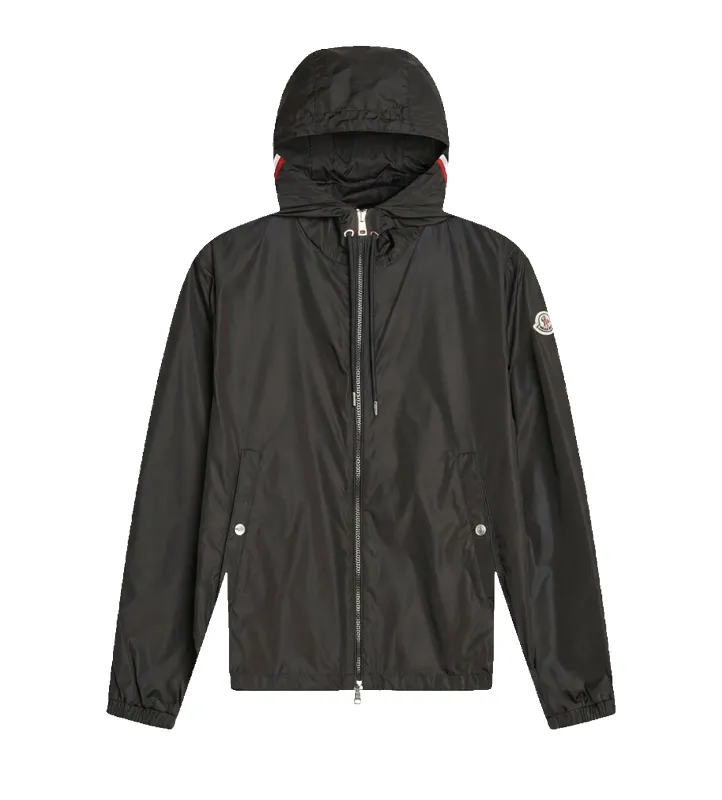Moncler Grimpeurs Hooded Windbreaker in Black made by Moncler