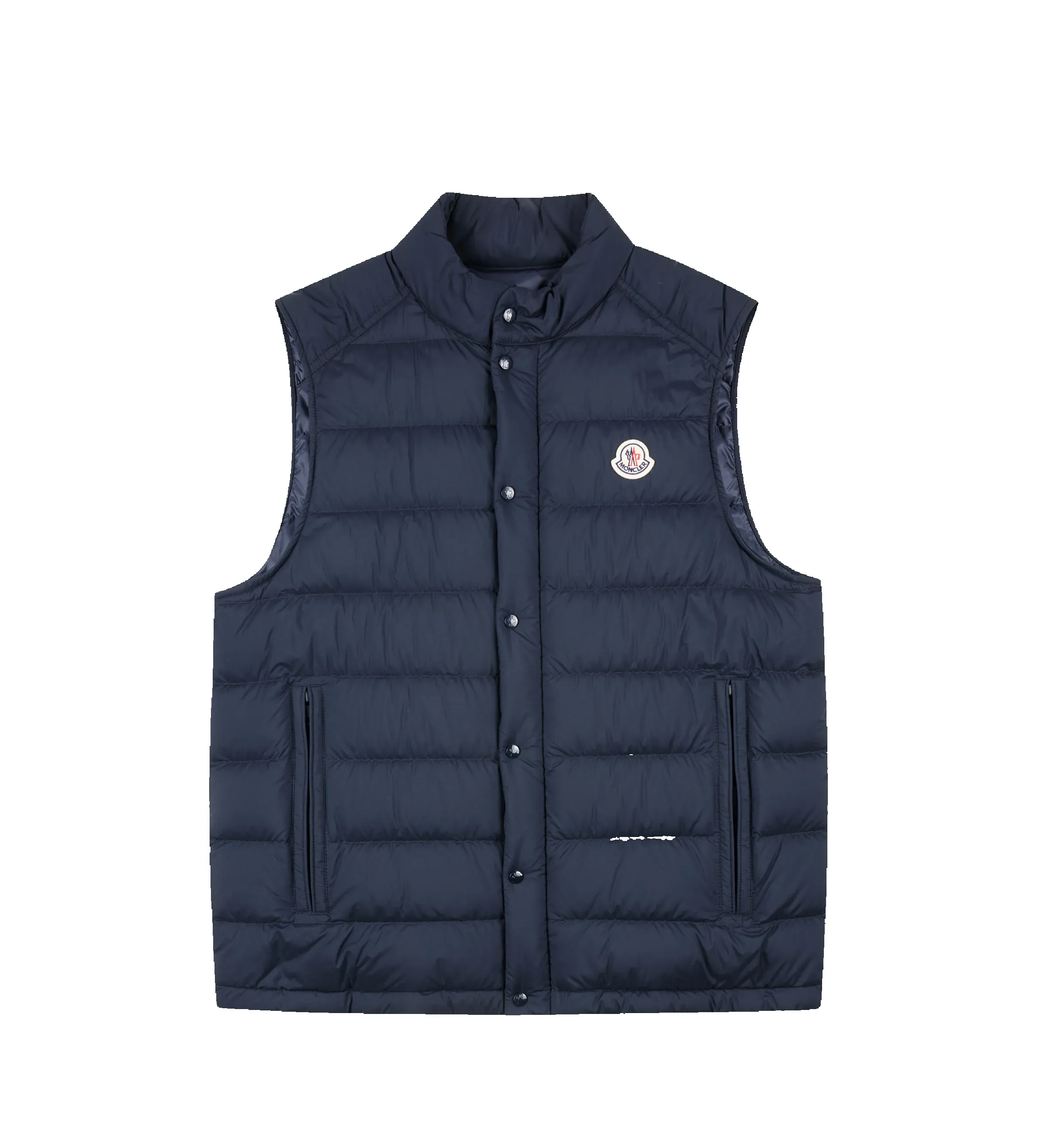 Moncler Barthe Down Vest in Navy Blue sold by FOUR Amsterdam