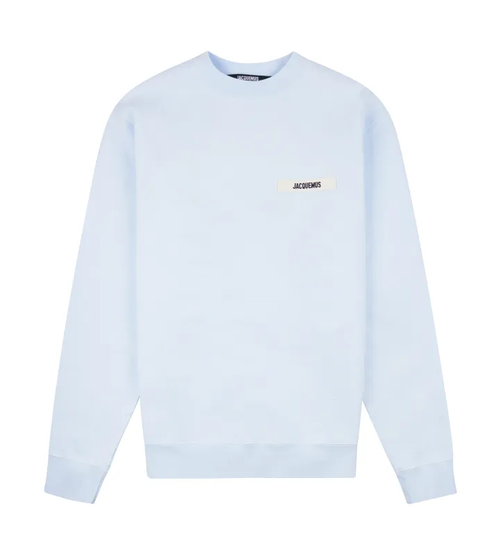 Jacquemus Le Gros Grain Sweatshirt in Light Blue sold by FOUR Amsterdam