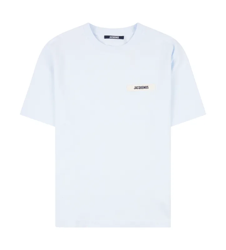 Jacquemus The Gros Grain T-Shirt in Light blue sold by FOUR Amsterdam