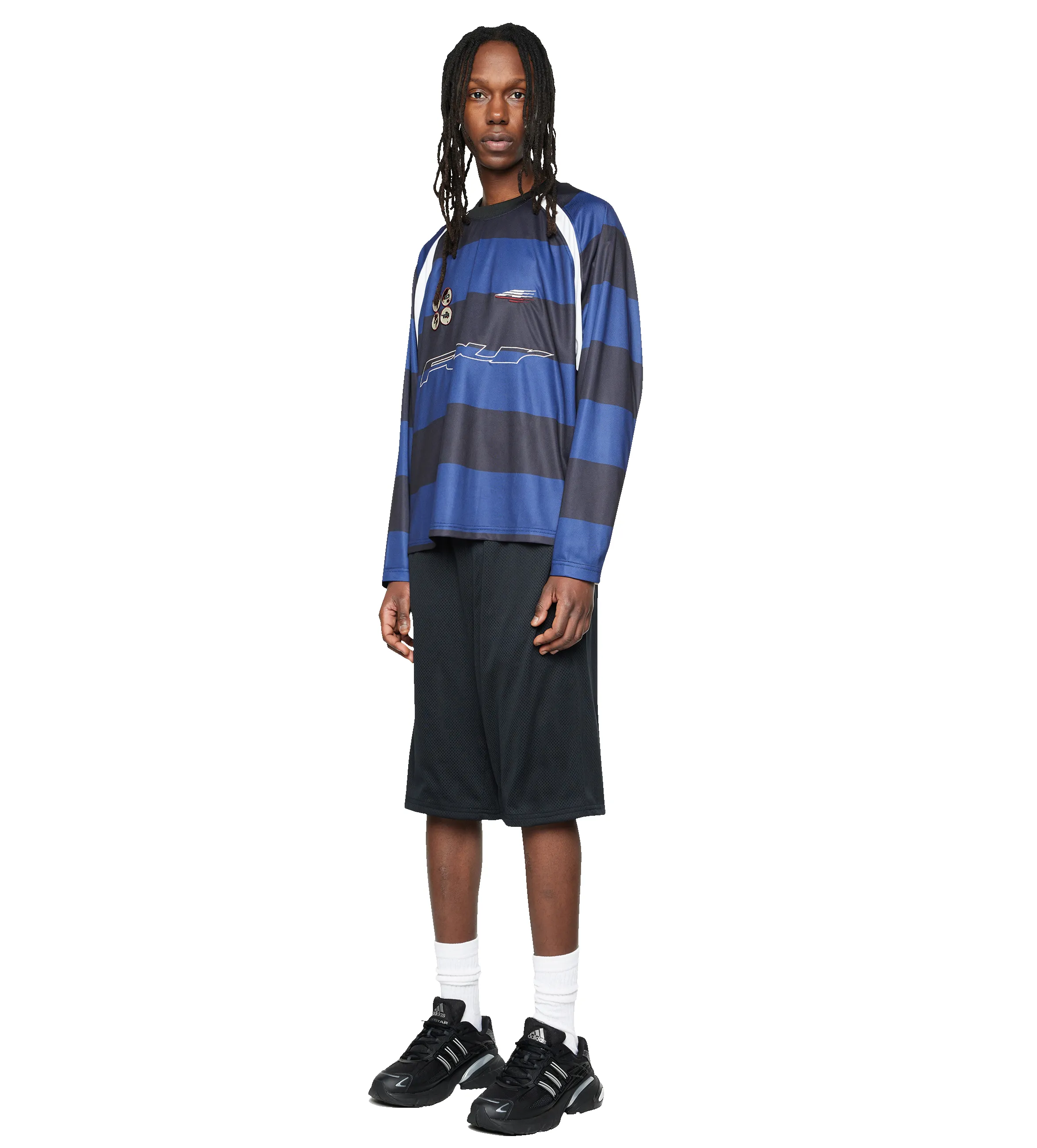 LS Football Shirt Black/ Blue sold by FOUR Amsterdam product image thumbnail 5