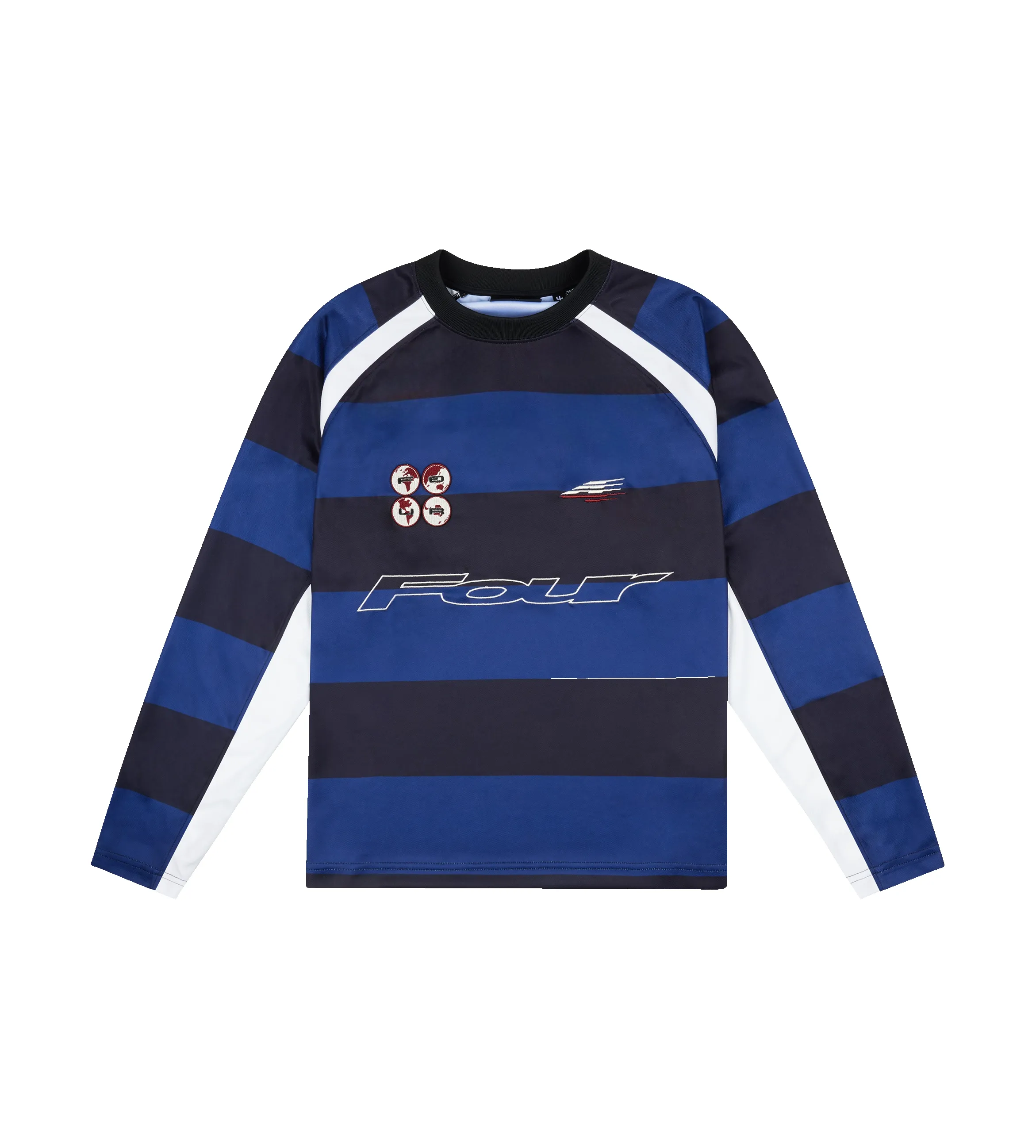 LS Football Shirt Black/ Blue sold by FOUR Amsterdam product image thumbnail 2