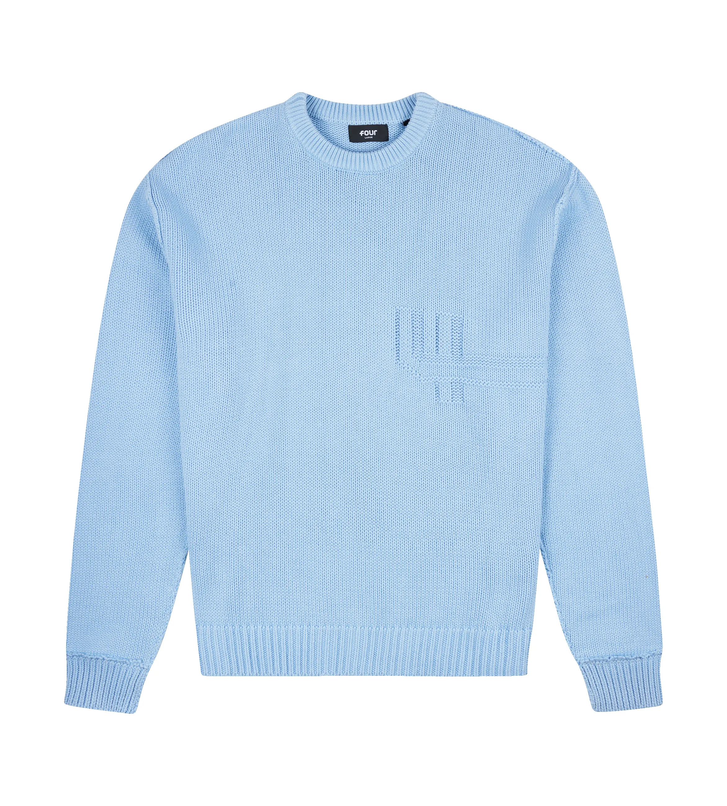 Knitted Crewneck Soft Blue sold by FOUR Amsterdam product image thumbnail 2