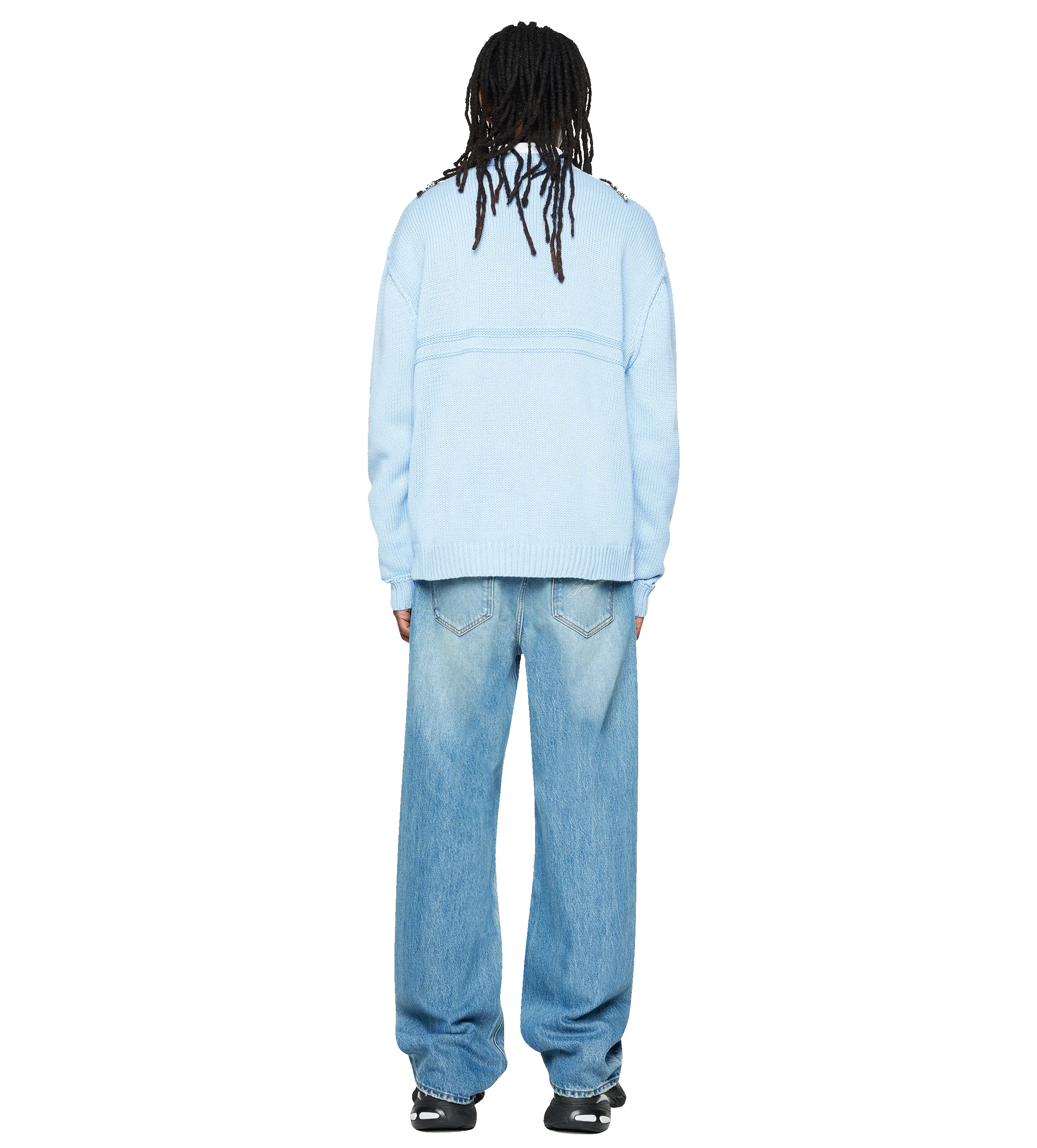 Knitted Crewneck Soft Blue sold by FOUR Amsterdam product image thumbnail 3