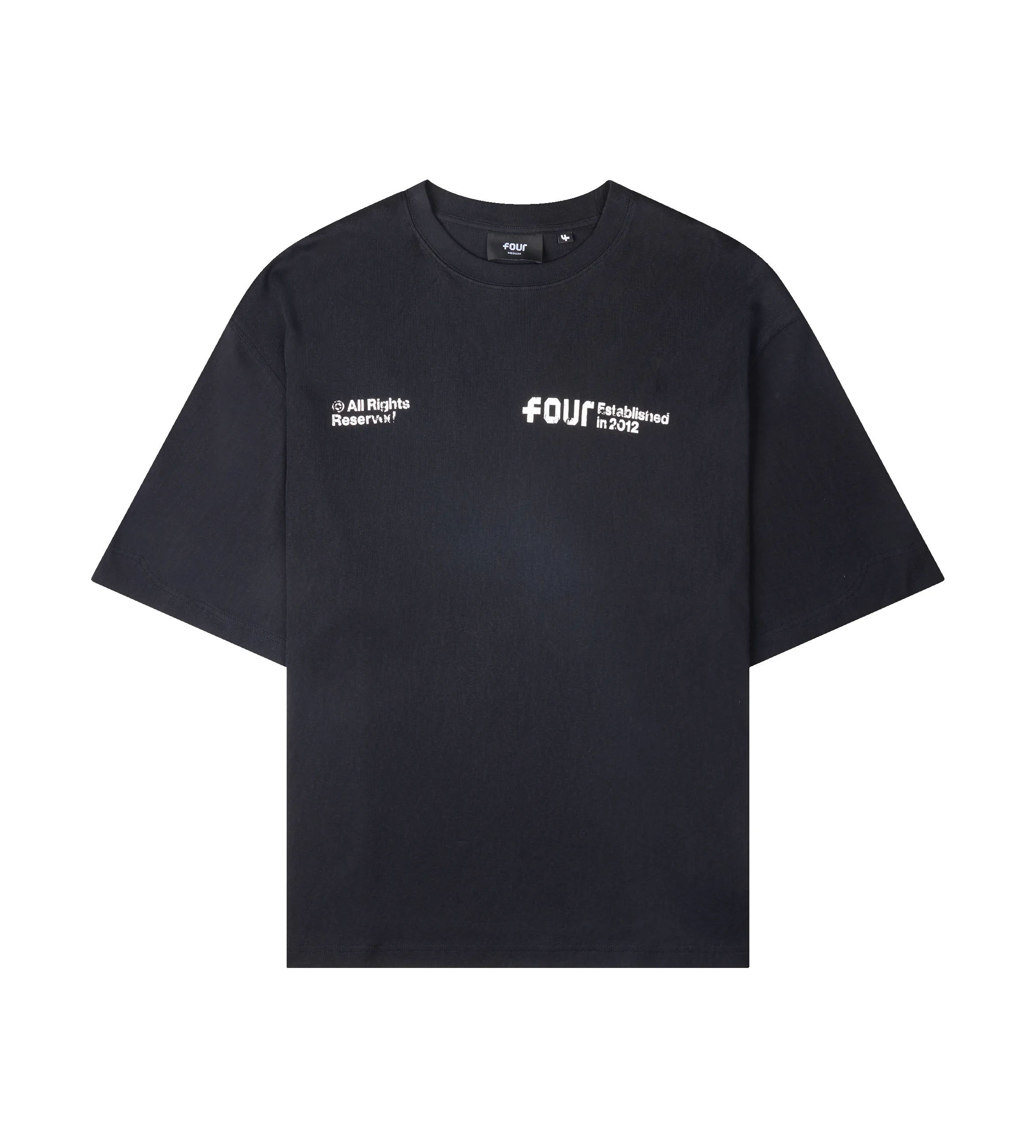 Quote Boxy T-shirt Black sold by FOUR Amsterdam