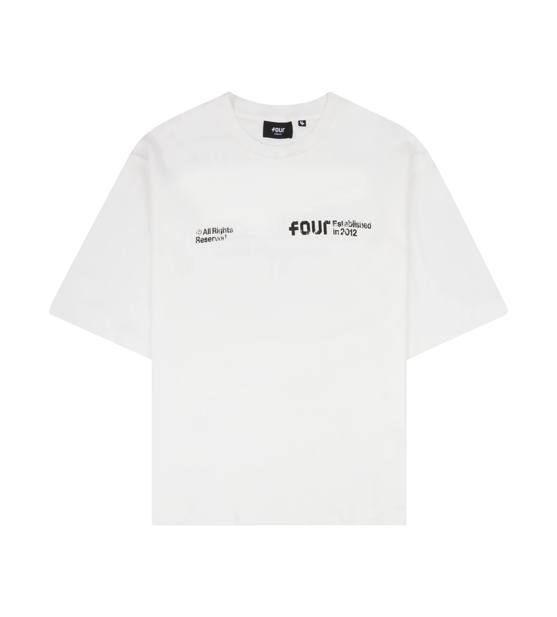 Reserved Boxy T-shirt White sold by FOUR Amsterdam