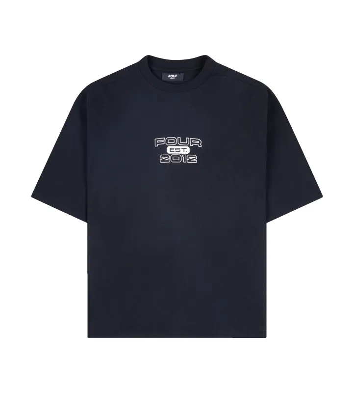 Bold Boxy T-shirt Black made by FOUR Amsterdam